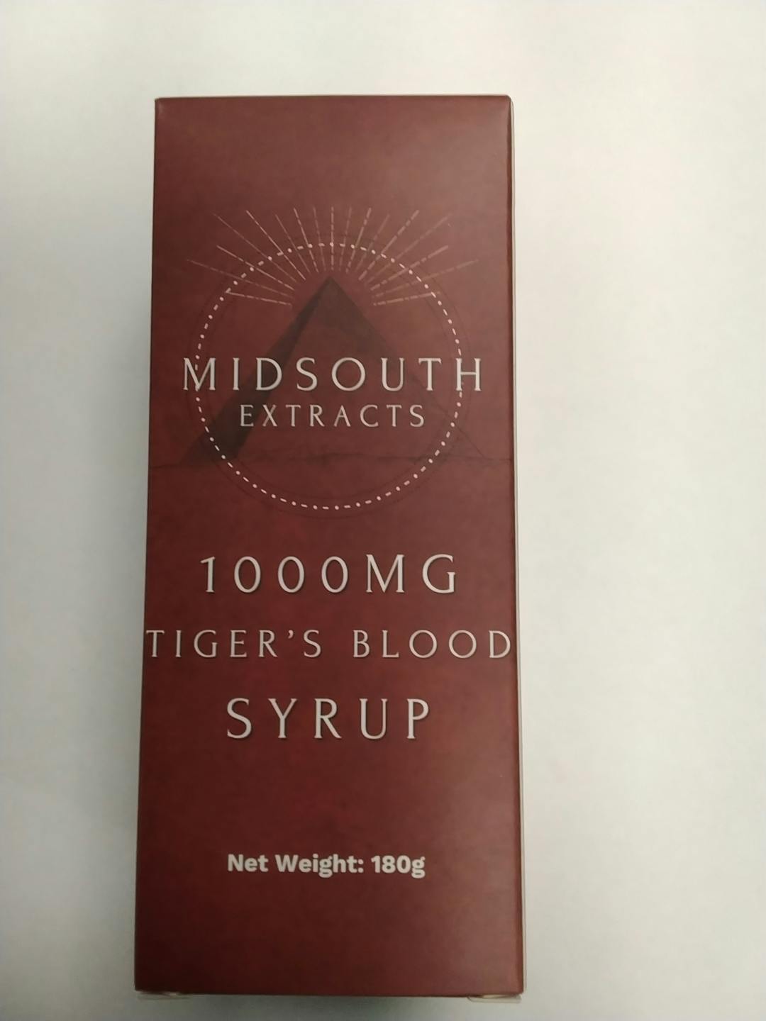 Infused Syrup - Tiger's Blood - 1000mg - Midsouth Extract