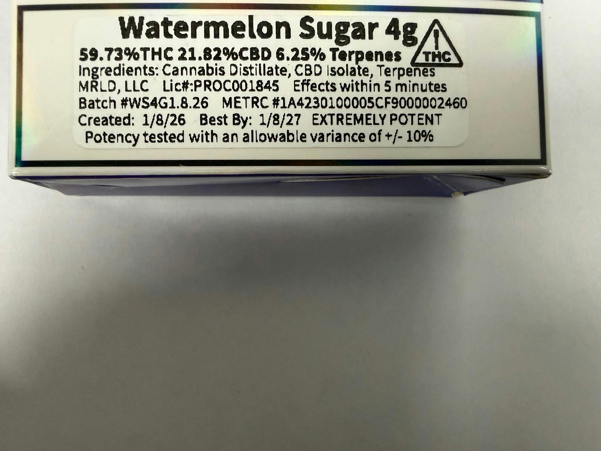 Nerd Bar 4g - Watermelon Sugar - BG - SATIVA