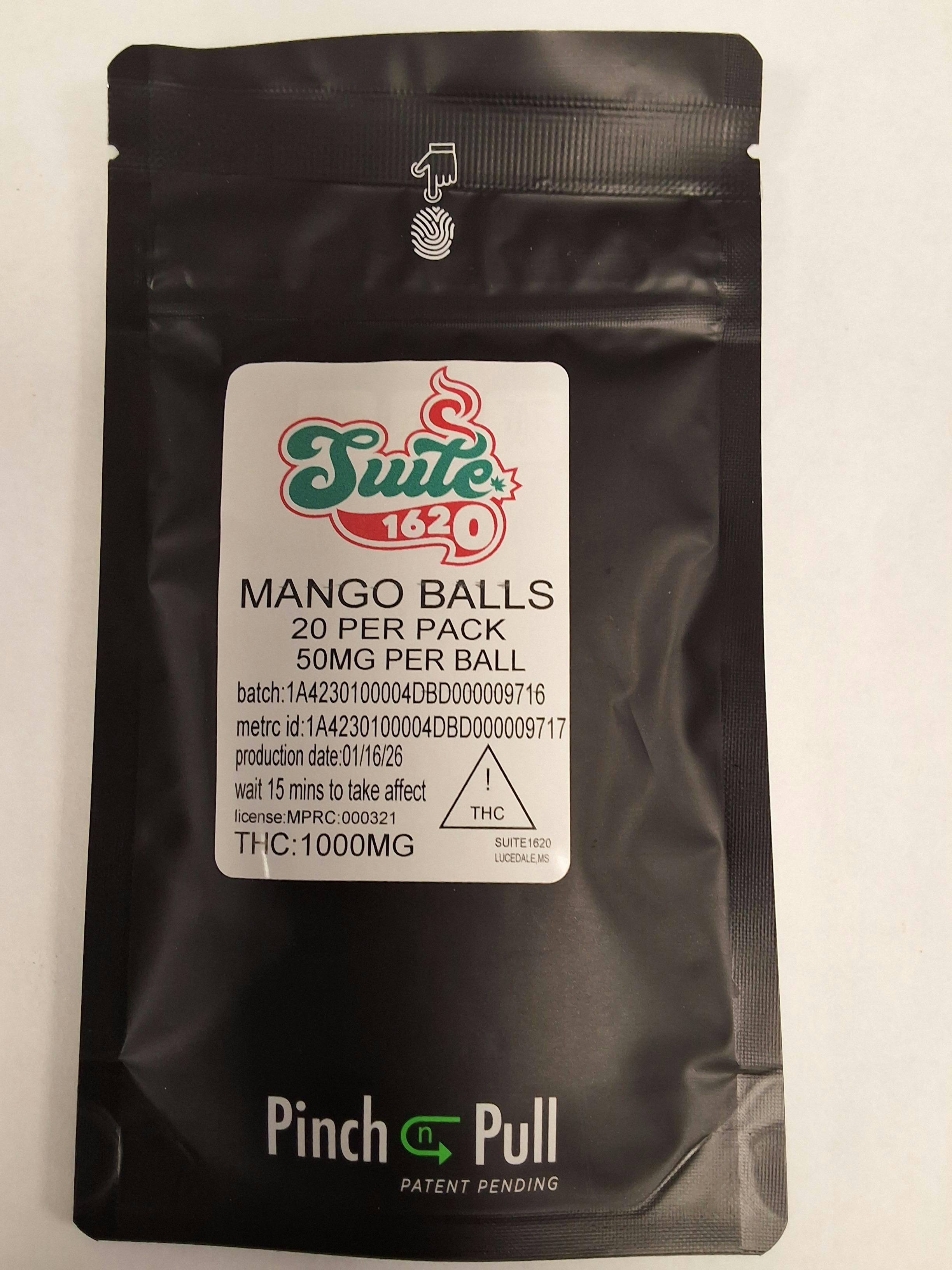 Mango Balls 50mg (1000mg) - SUITE 1620