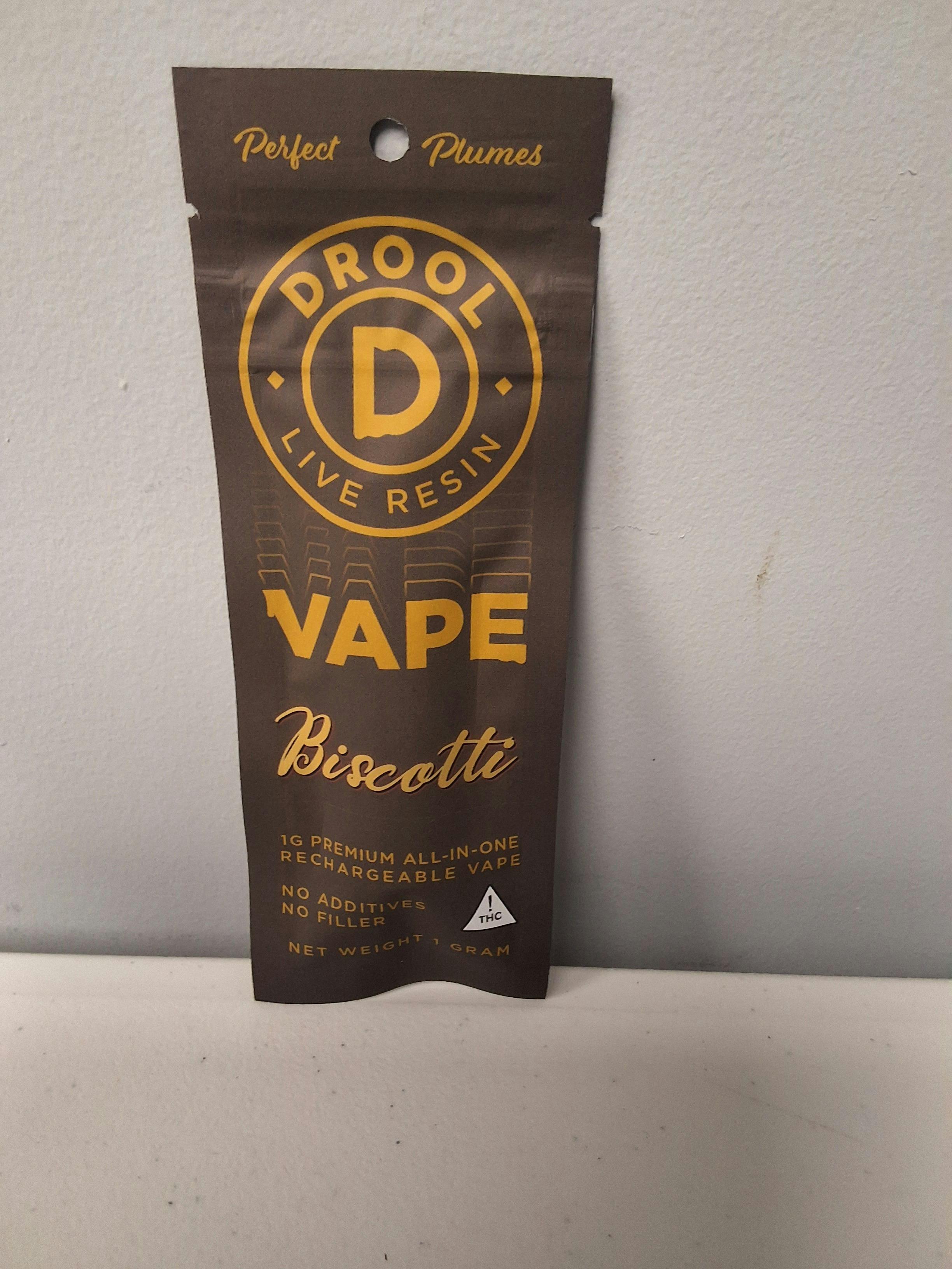 Biscotti Live Resin 1G 58%THC - DROOL- INDICA DOM