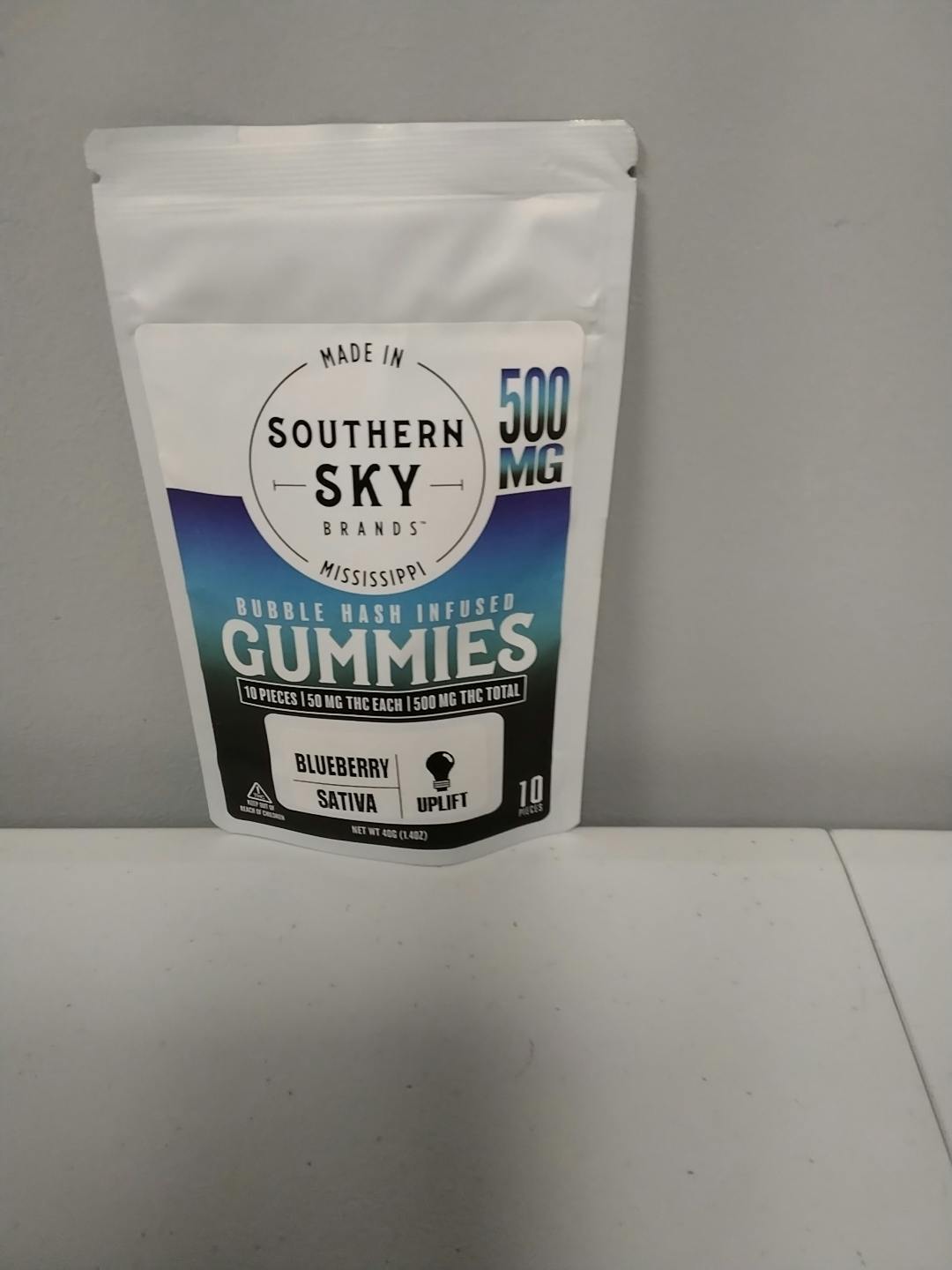 500mg Blueberry Sativa Hash Gummy PK (10 pieces)