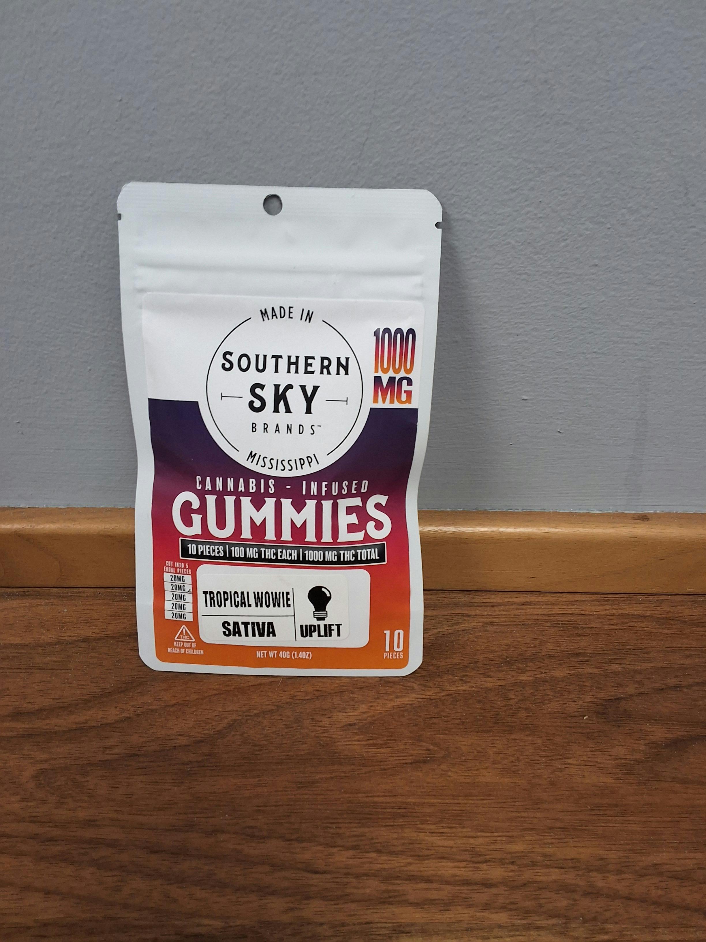 1000mg Tropical Wowie Distillate Gummy PK (10 pieces)