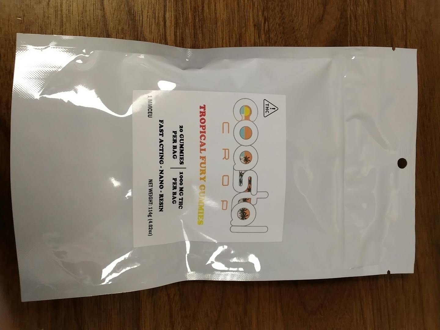 Tropical Fury 20ct 1000mg