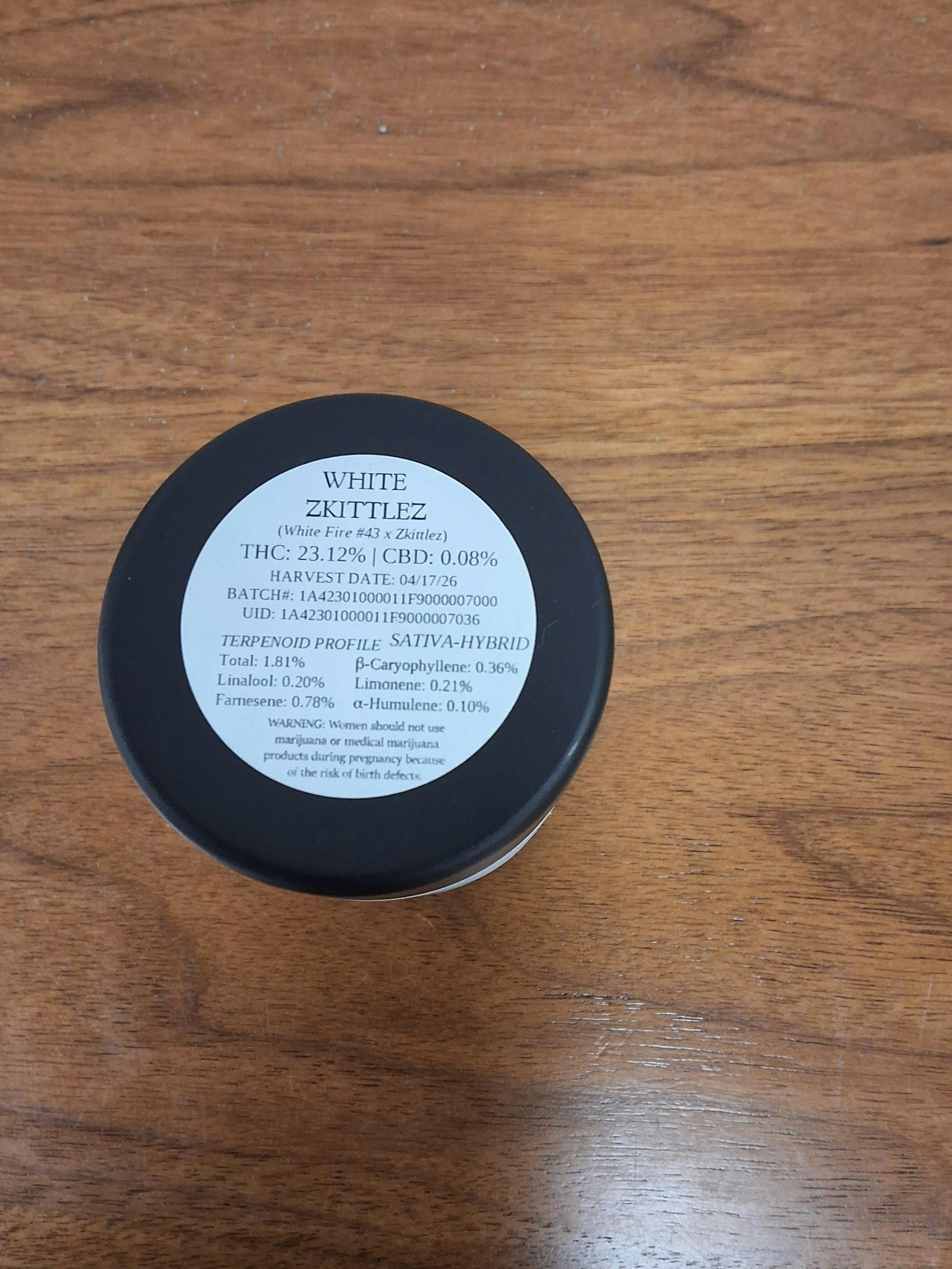 White Zkittlez 3.5g 23%THC 1.81%TERP - SHC - SATIVA HYBRID