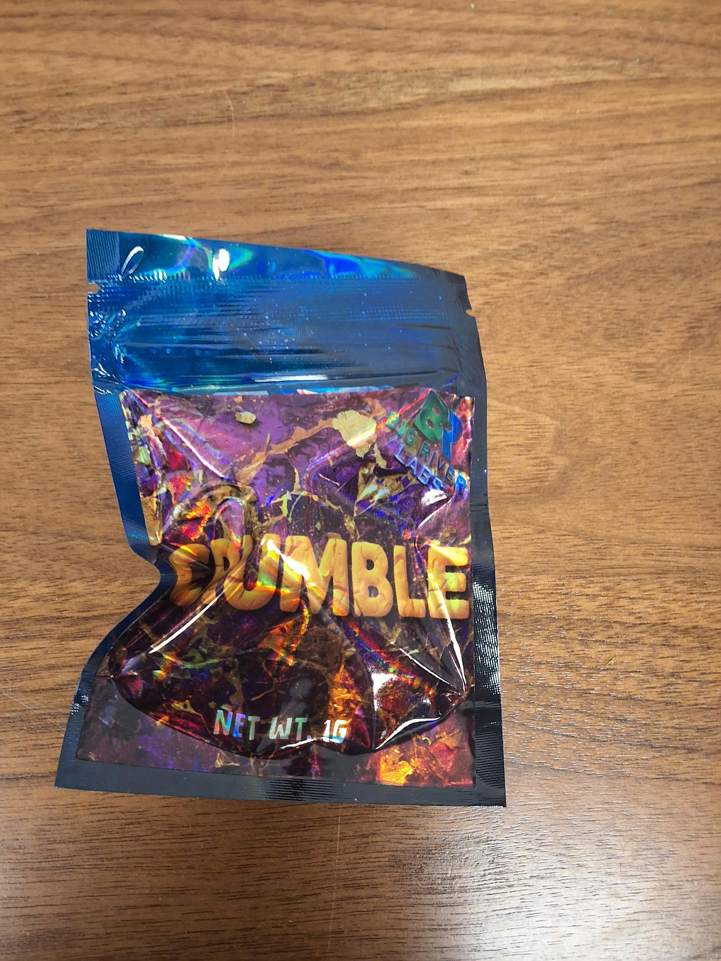 BRCC | Crumble | Millennium Crasher 58.95%THC 2.62%TERP - BIG RIVER - HYBRID