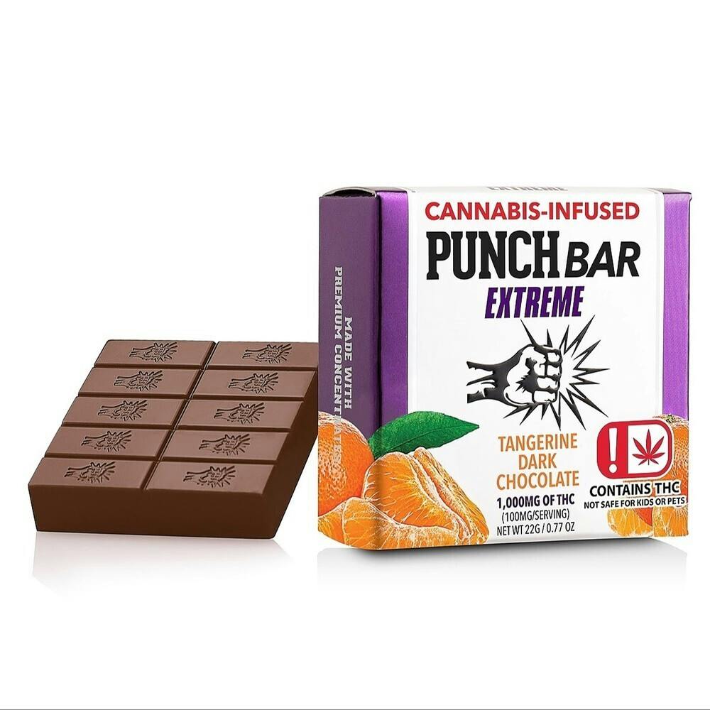 PUNCH BAR - 1000MG CHOCOLATE - TANGERINE DARK CHOCOLATE
