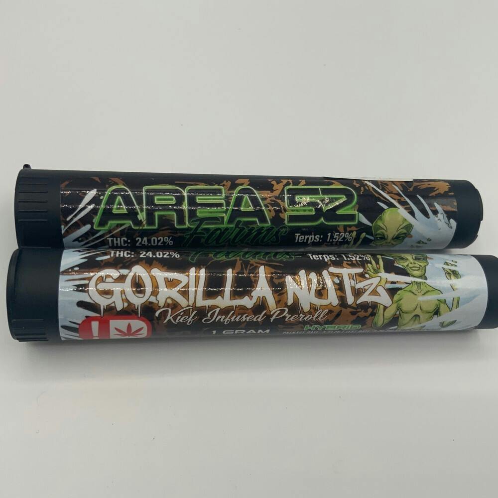 AREA 52 1G PREROLL - GORILLA NUTZ