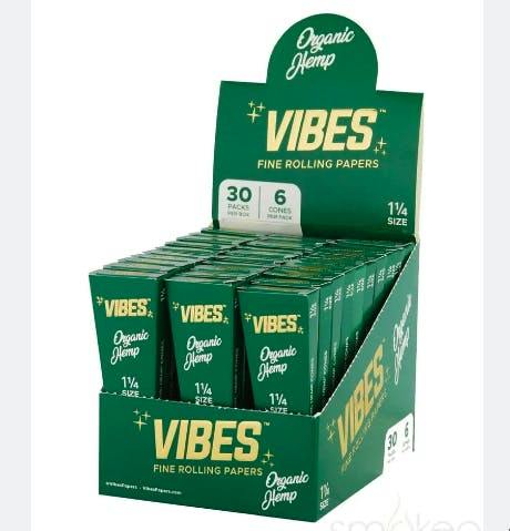Vibes - 1 1/4 Organic Hemp Cones 6pk