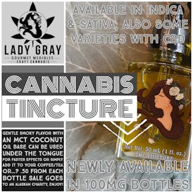 Lady Gray | Indica THC+CBD Tincture 100mg