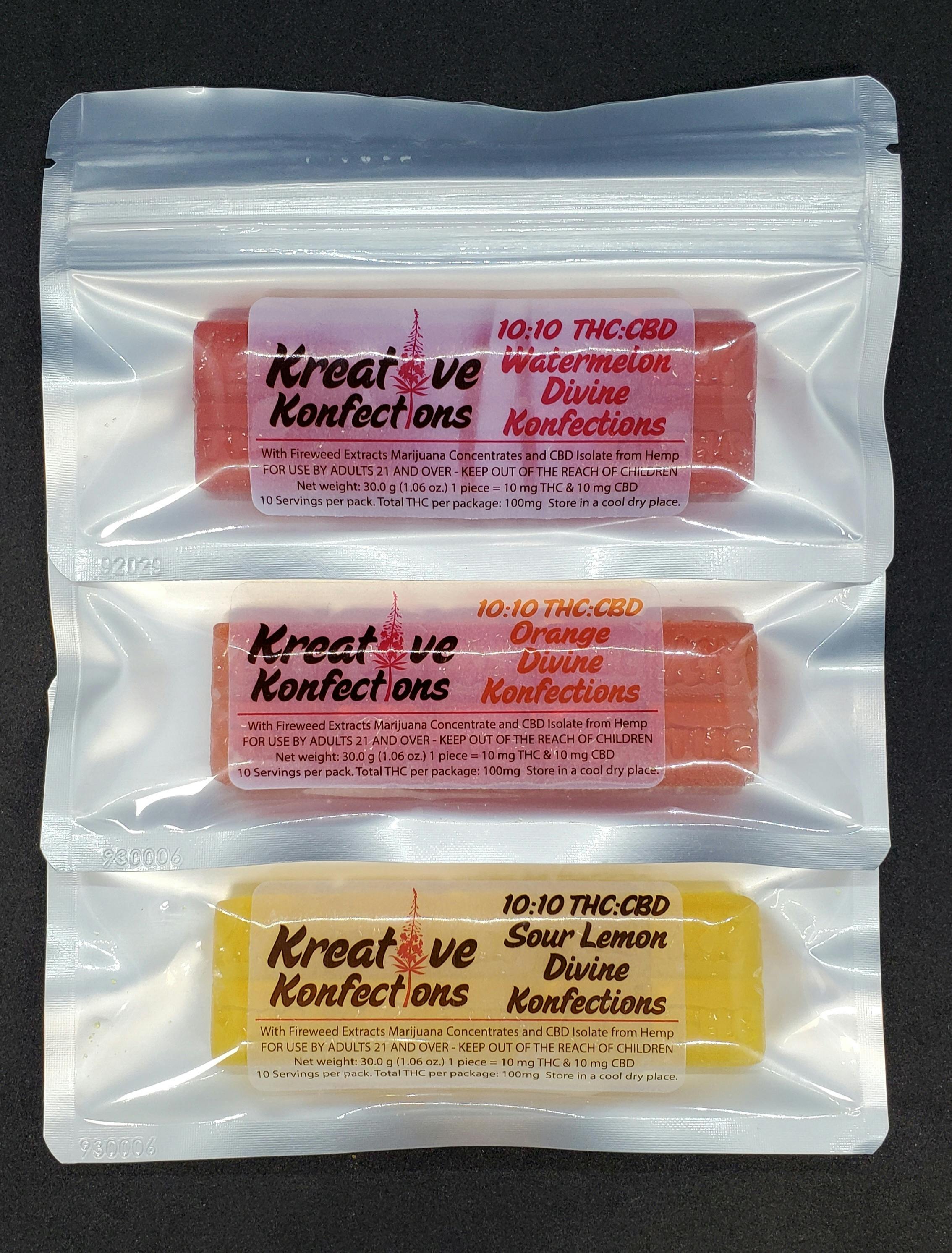 Kreative | Watermelon Divine 1:1 HYBRID | 100mg | 21619
