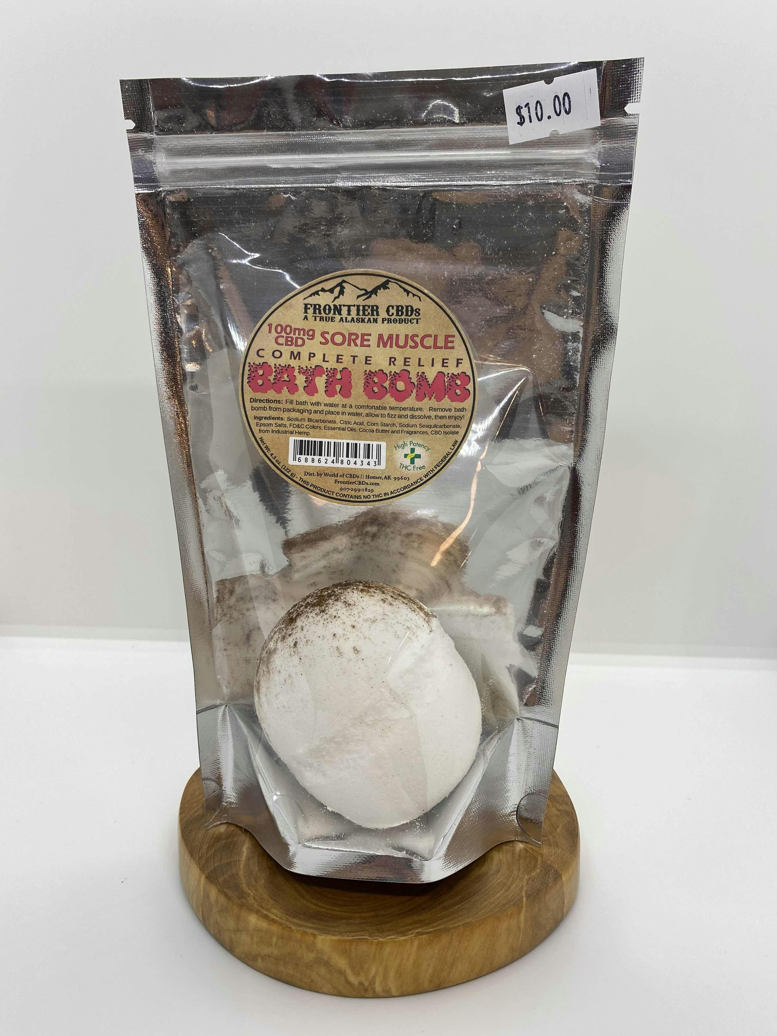 Sore Muscle Bath Bomb | 100mg CBD