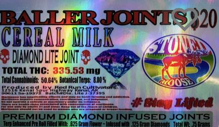 Red Run | Cereal Milk Diamond Lite Infused PR | 0.75g 21619