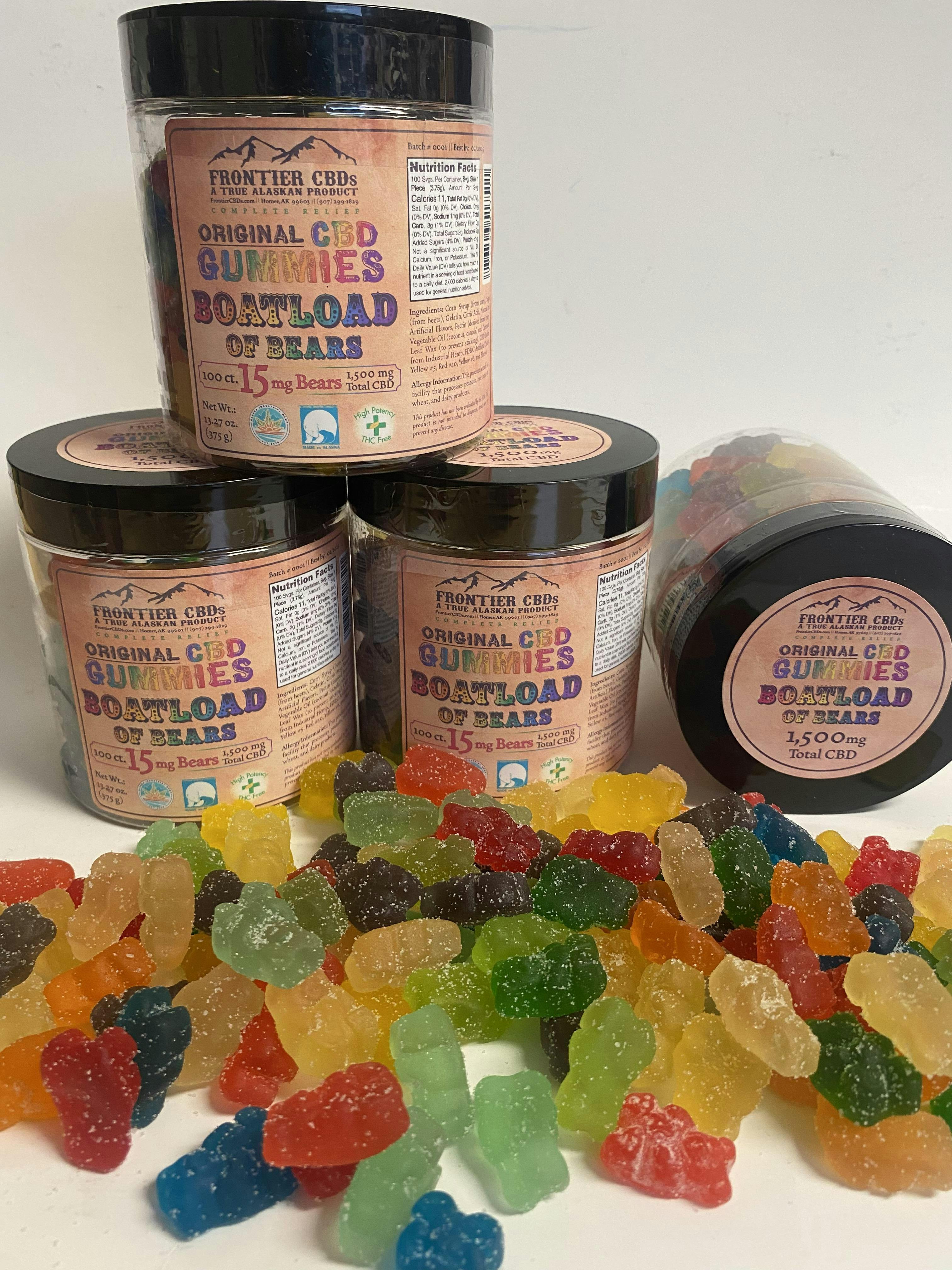 Frontier CBD | Boatload Original Bears | 1500mg