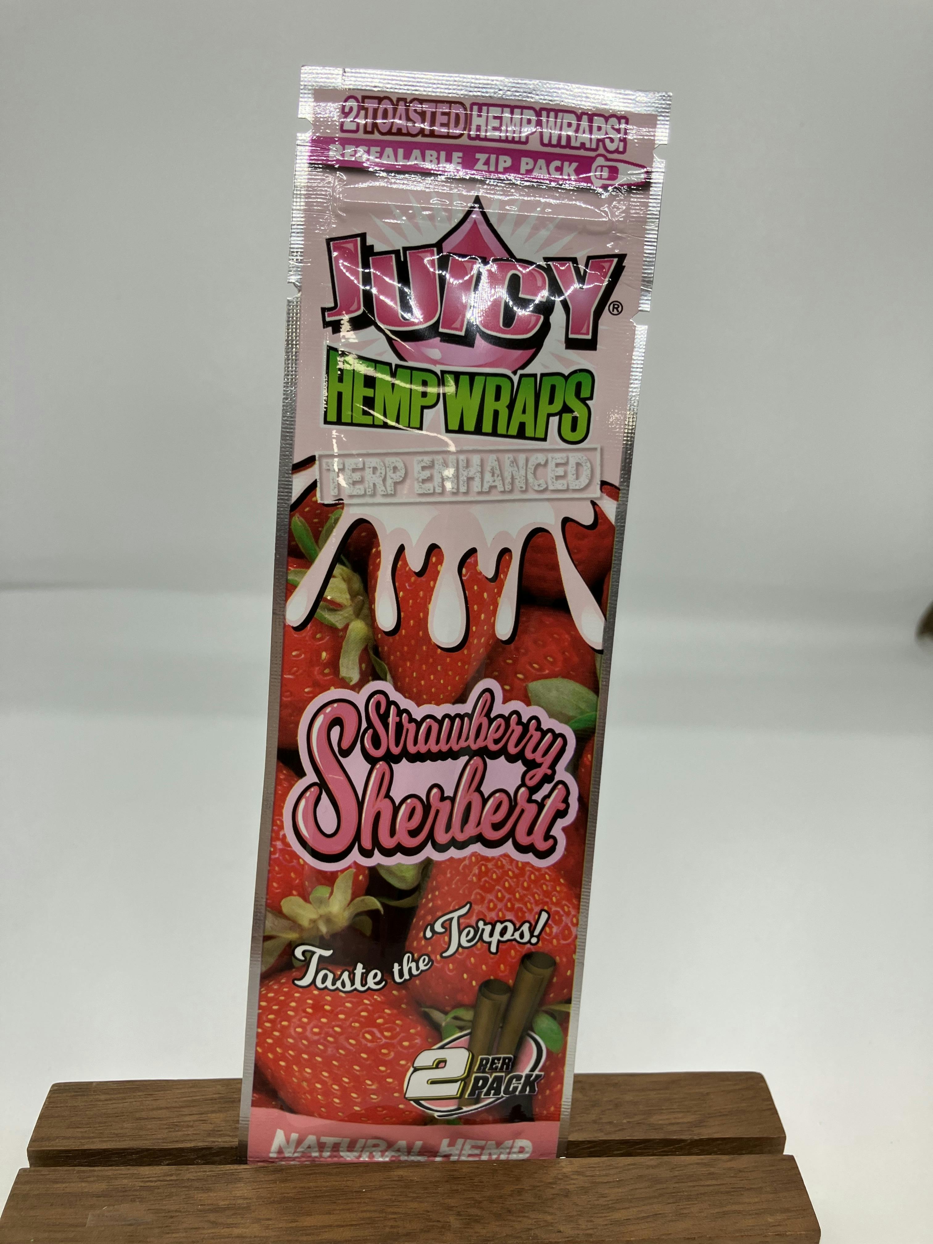 Juicy Hemp Wraps Strawberry Sherbert