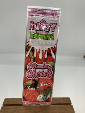 Juicy Hemp Wraps Strawberry Sherbert