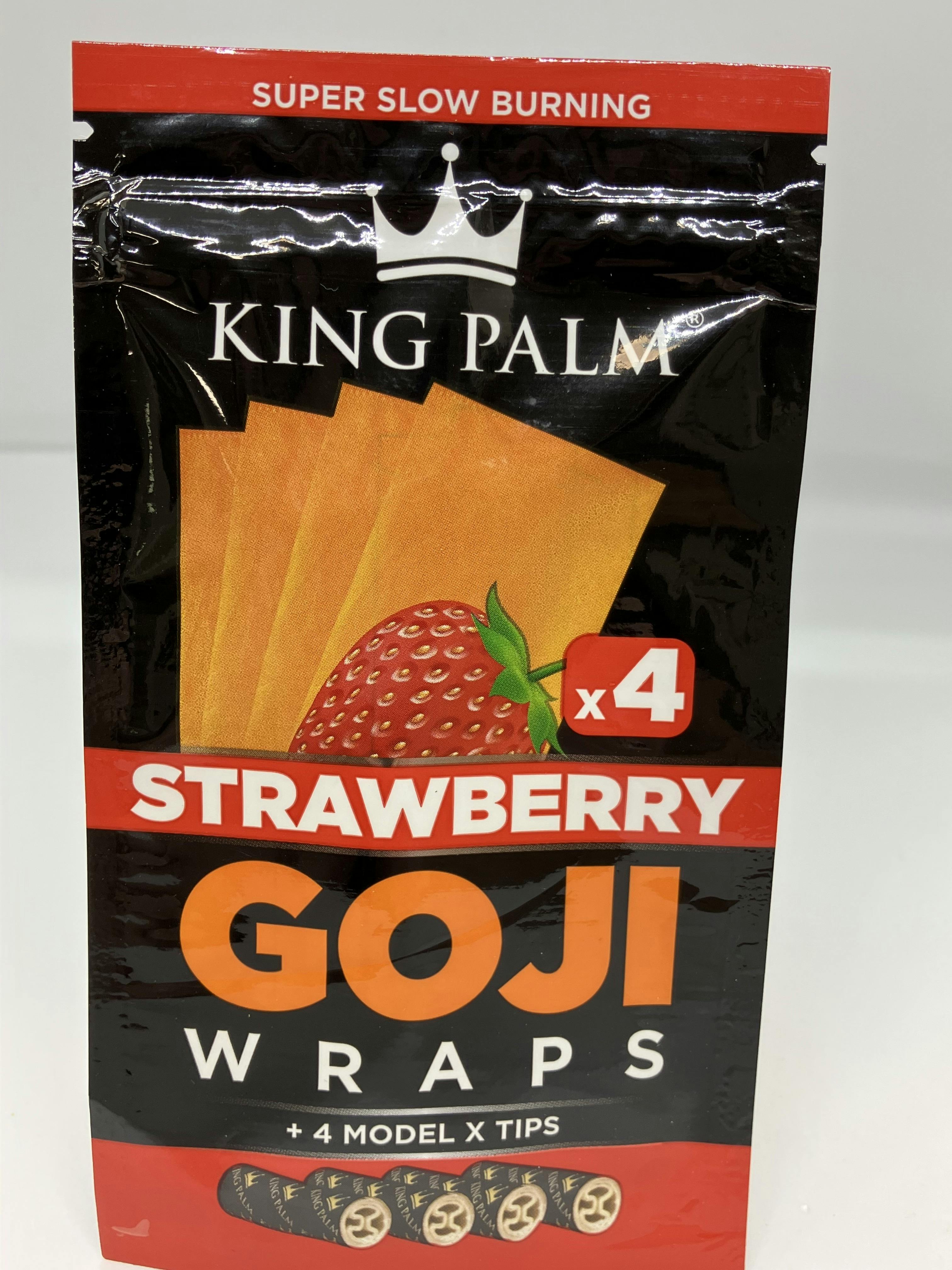 King Palm Goji Wraps 4pk | Strawberry