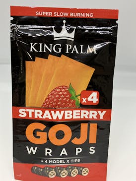 King Palm Goji Wraps 4pk | Strawberry