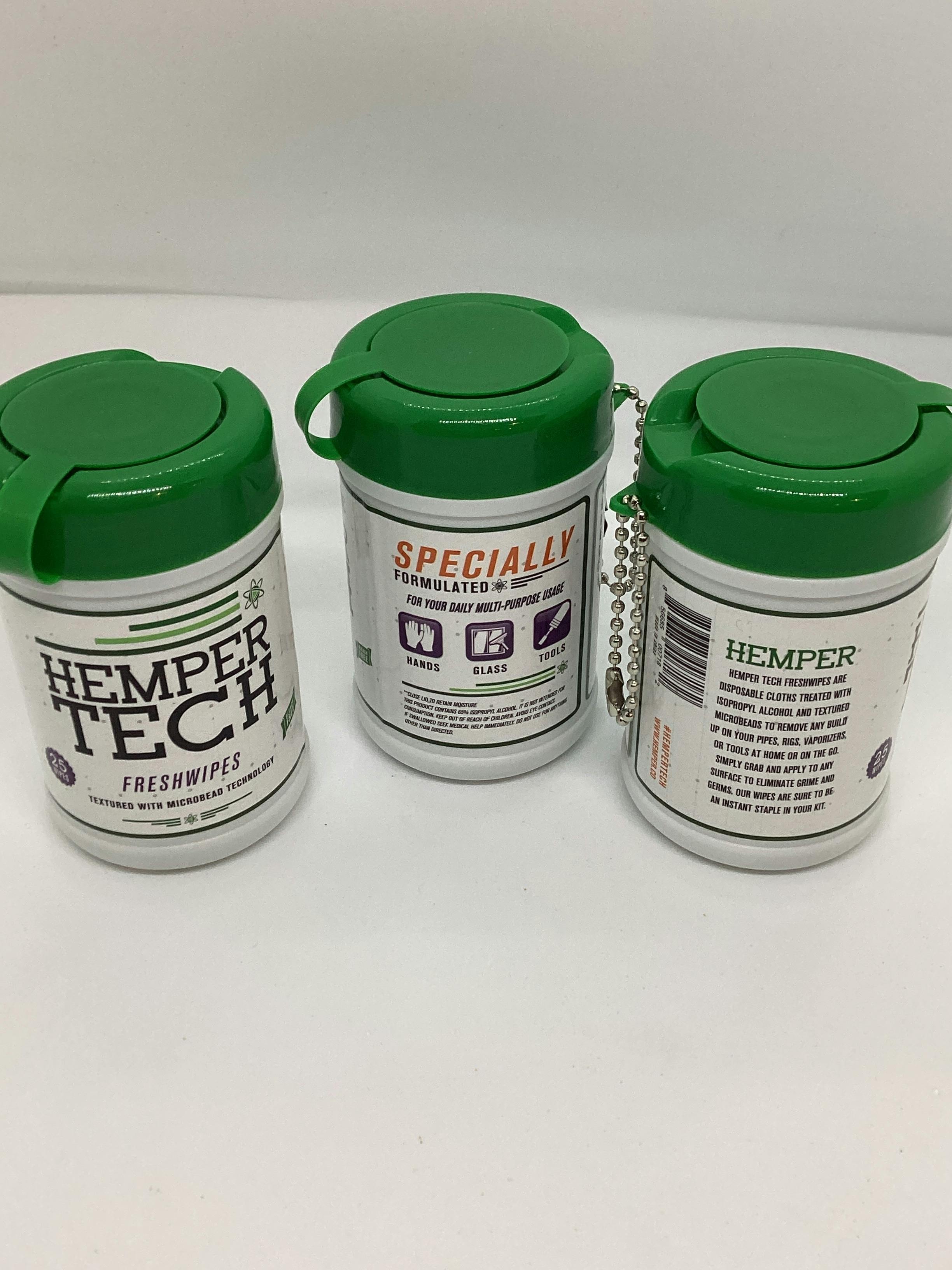 HEMPER TECH | Freshwipes | Glass and Tool Wipes