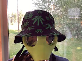 Reversible Pot Leaf Bucket Hat