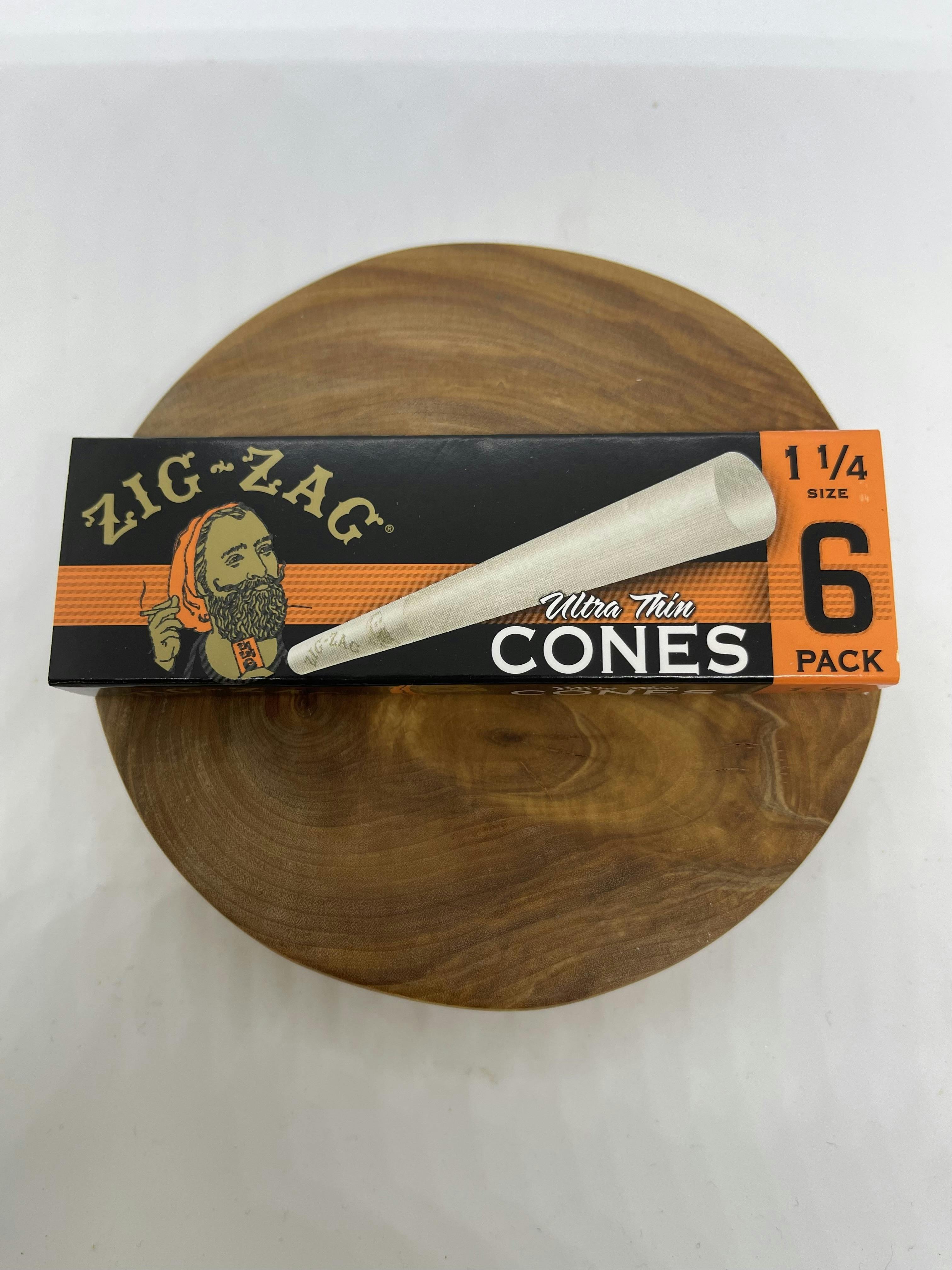 Zig Zag | 1 1/4” Ultra Thin Cones 6pk