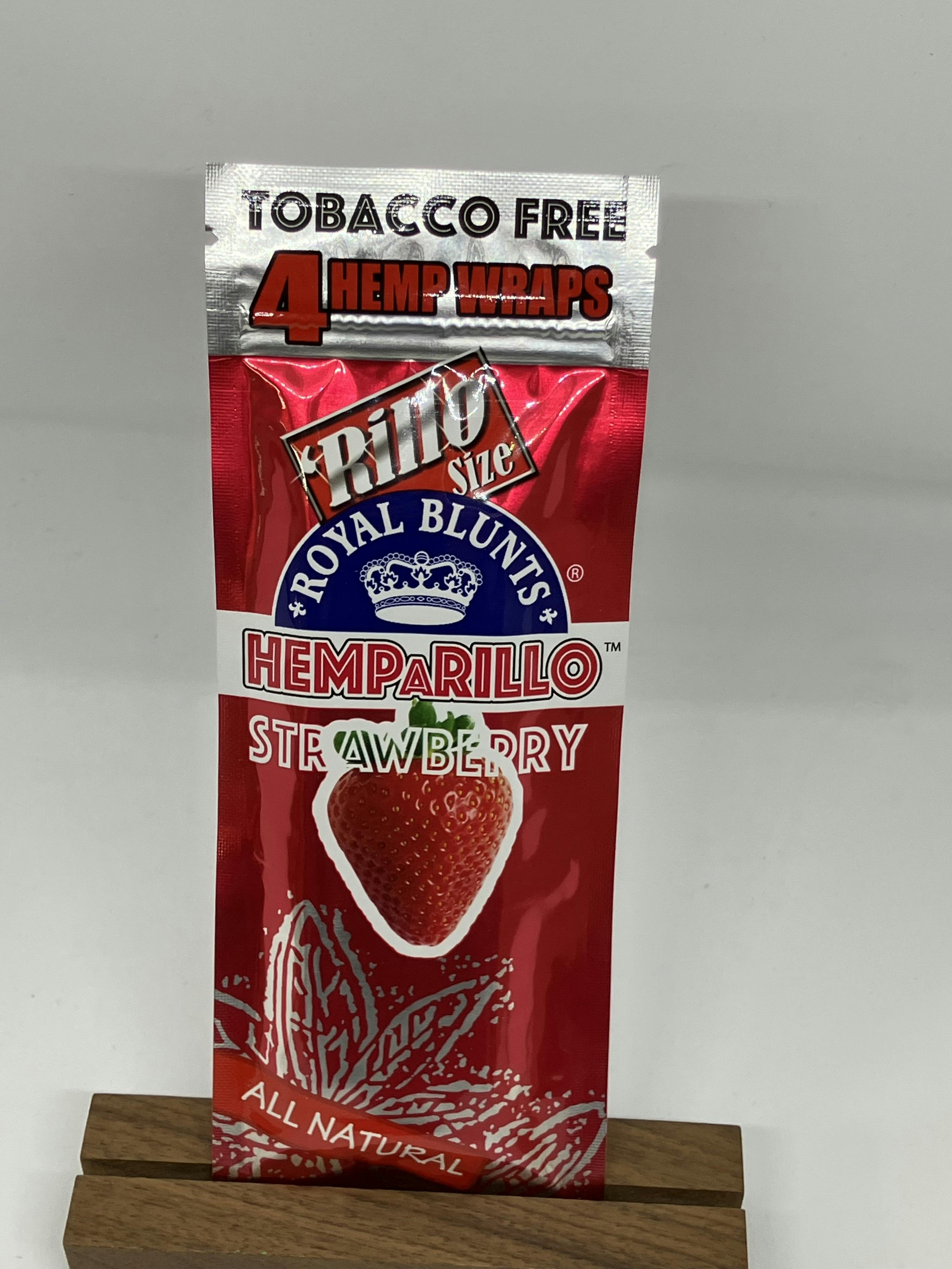 Royal Blunts Rillo Size Wraps Strawberry 4pk