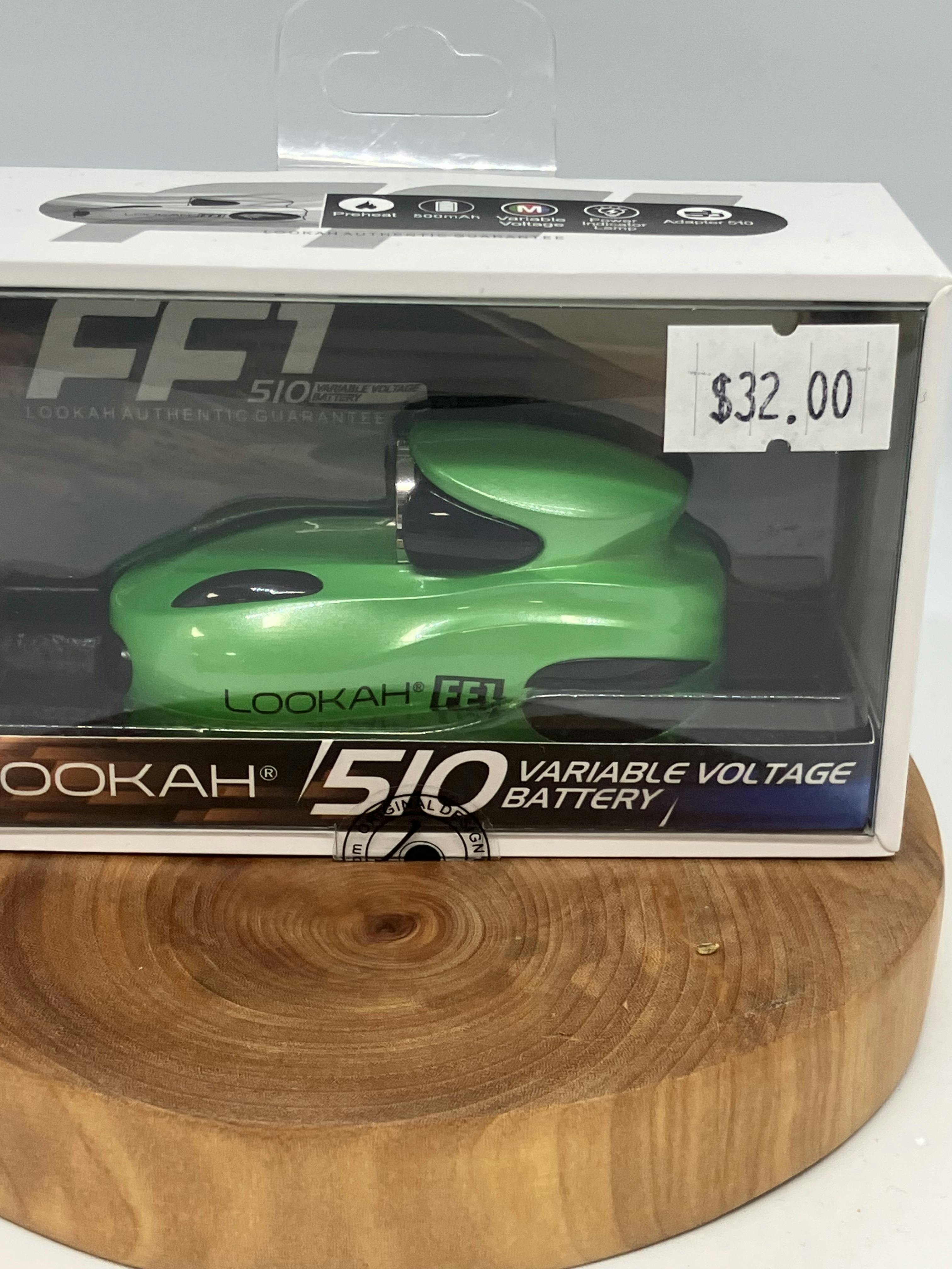 Lookah | FF1 Race Car | 510 Cartridge Battery | Green