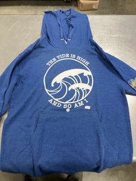 "The Tide is High and So Am I" Blue Hoodie