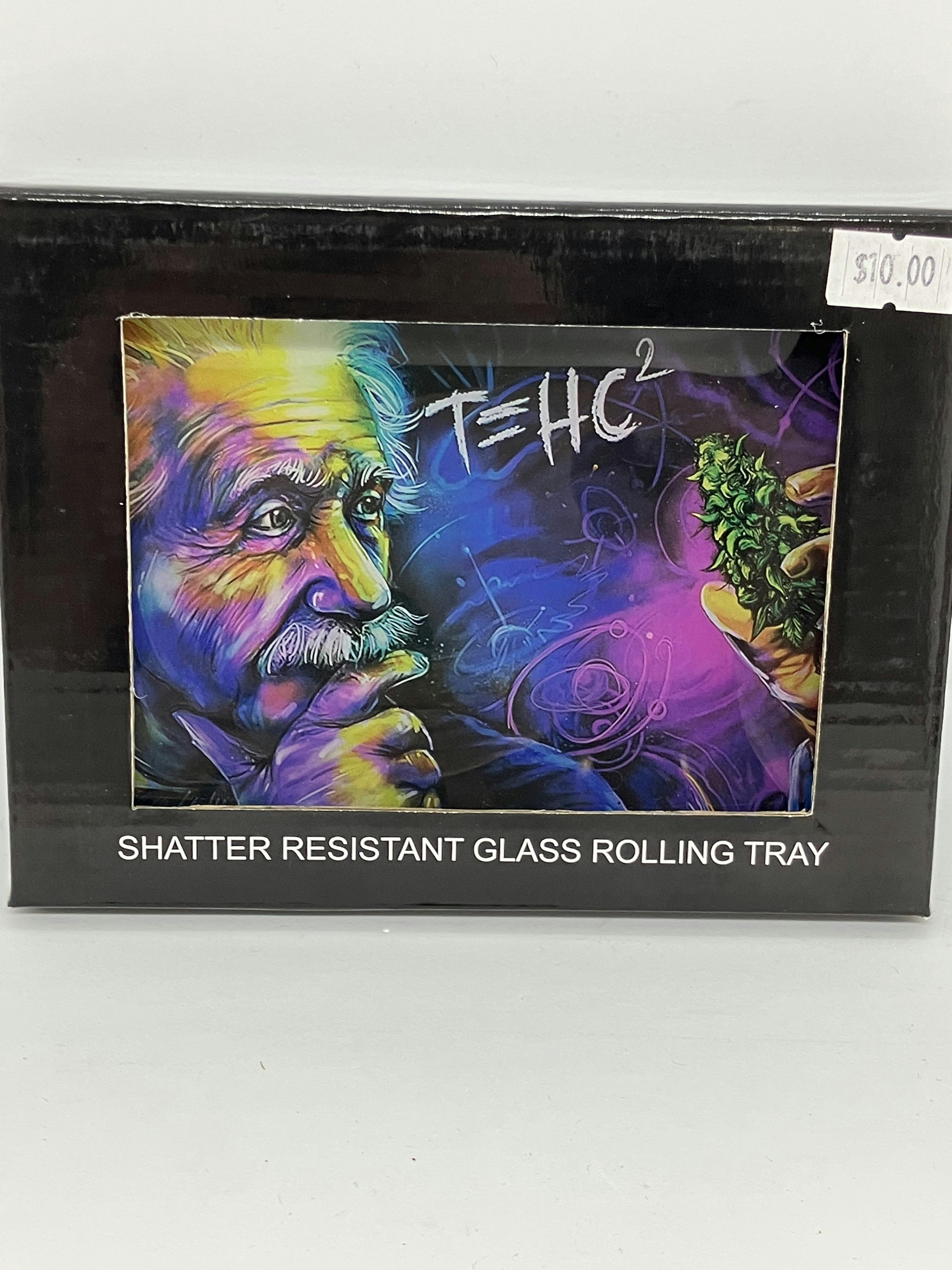 Shatter Resistant Glass Rolling Tray