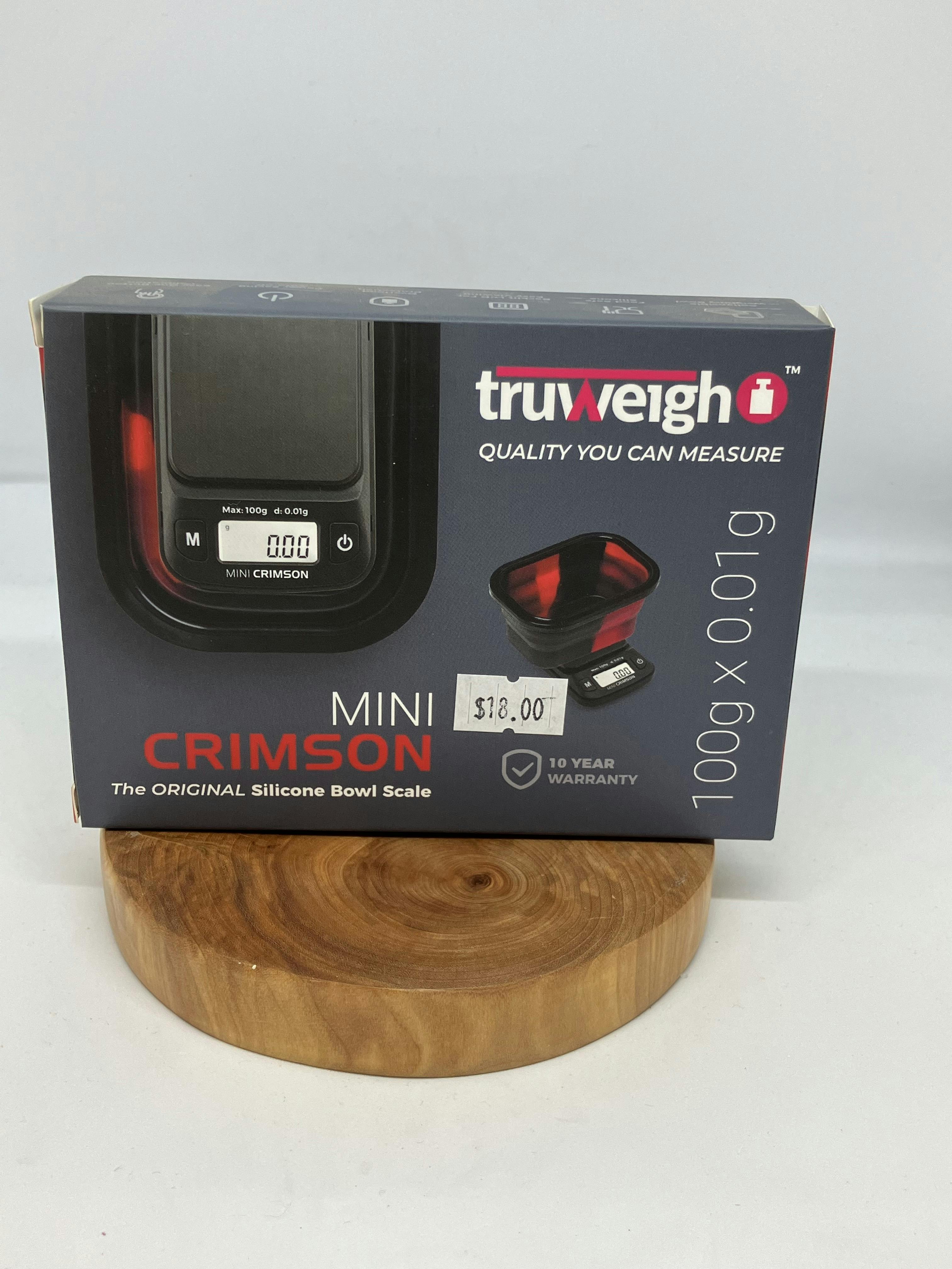 Scale With Collapsible Bowl 100g | Black Red | trueweigh