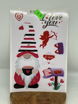 Waterproof PVC Valentine Sticker Page