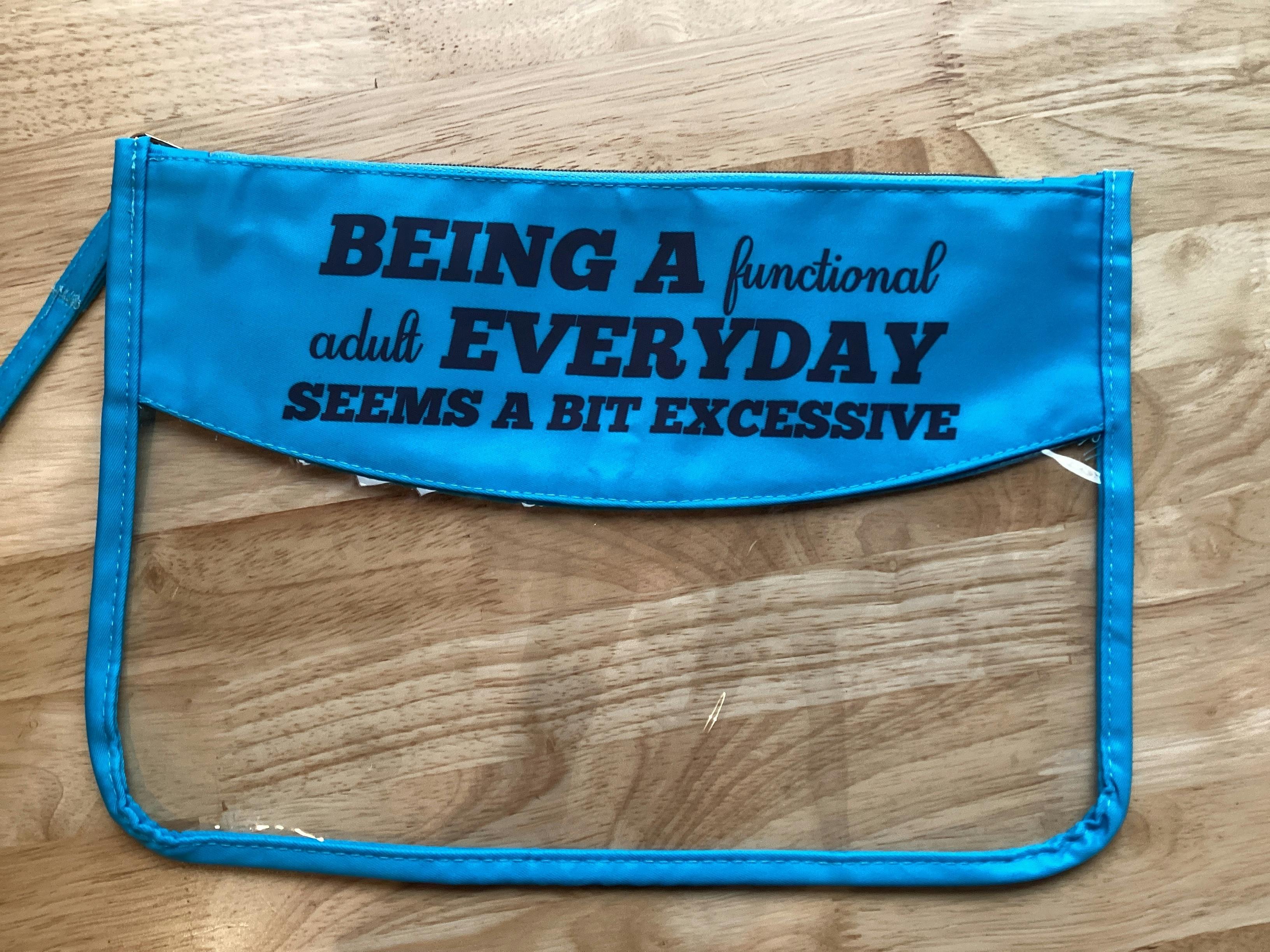 Funny Clear Stash Bag