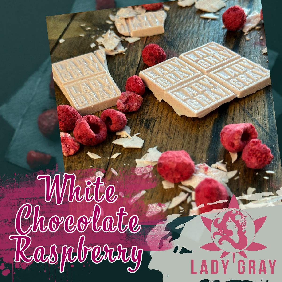 Lady Gray | White Choc. Raspberry Bar | 100mg