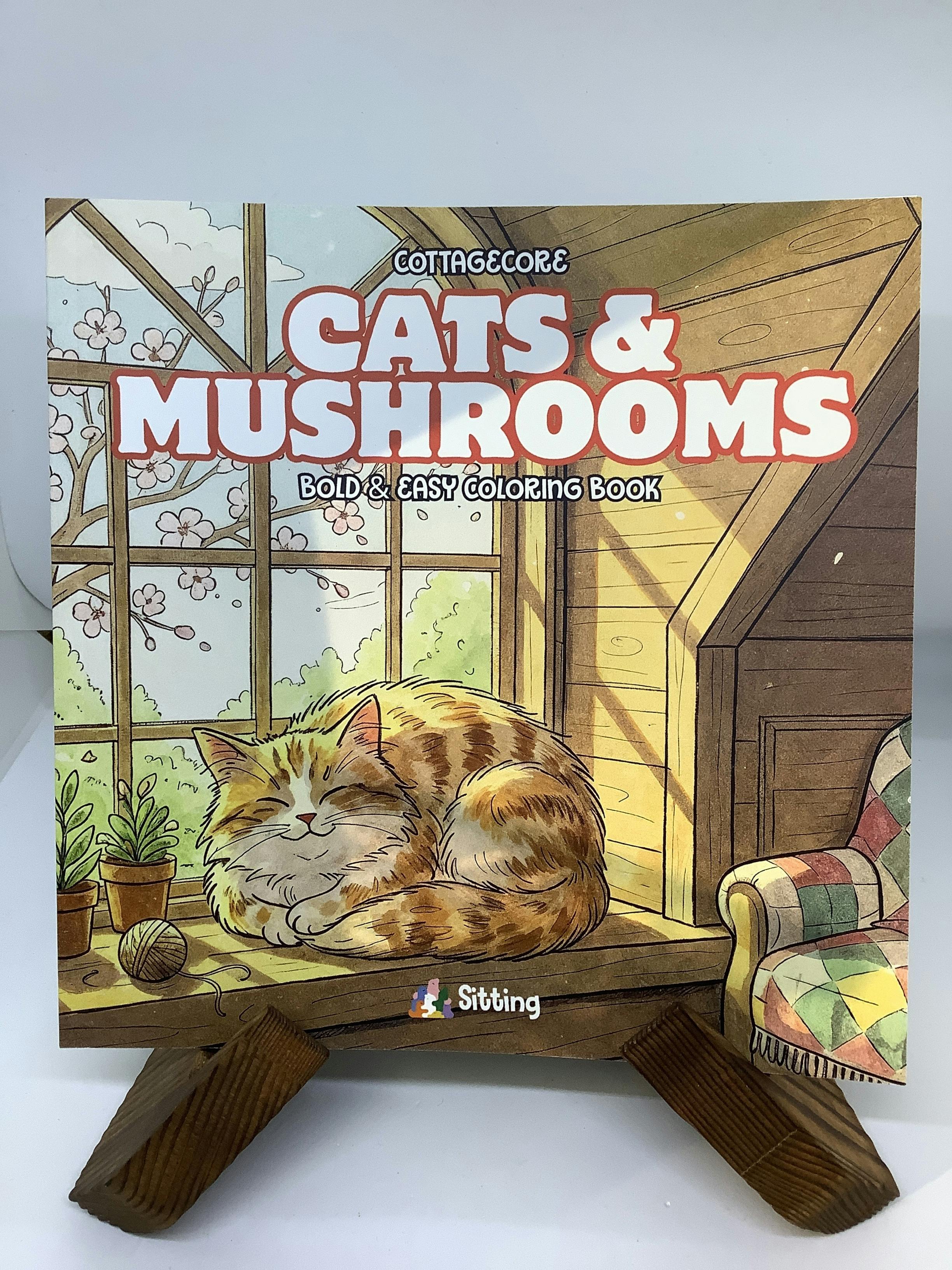 Cats & Mushrooms | Coloring Book