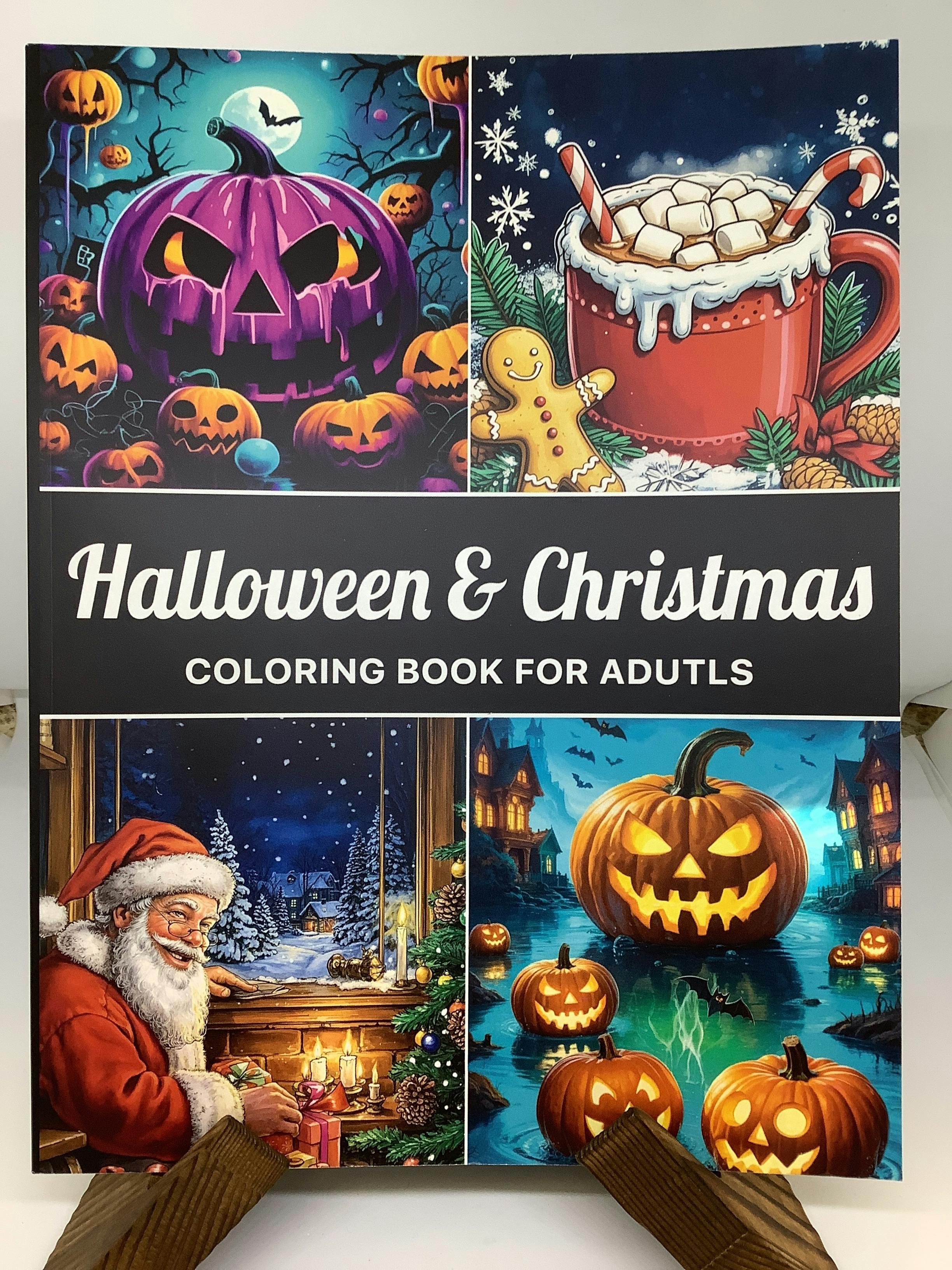 Halloween & Christmas | Adult Coloring Book