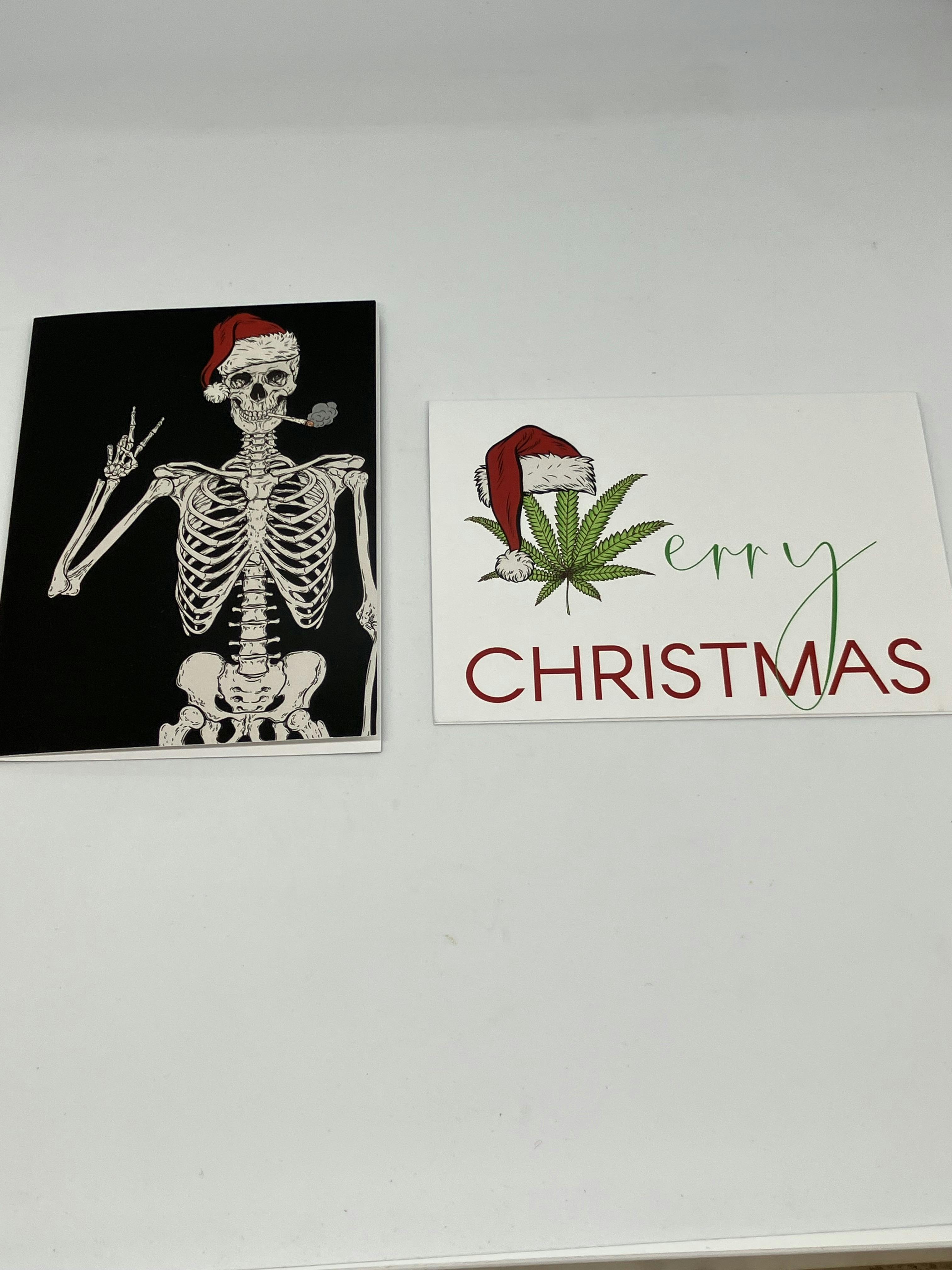 Cannabis Themed Christmas Card