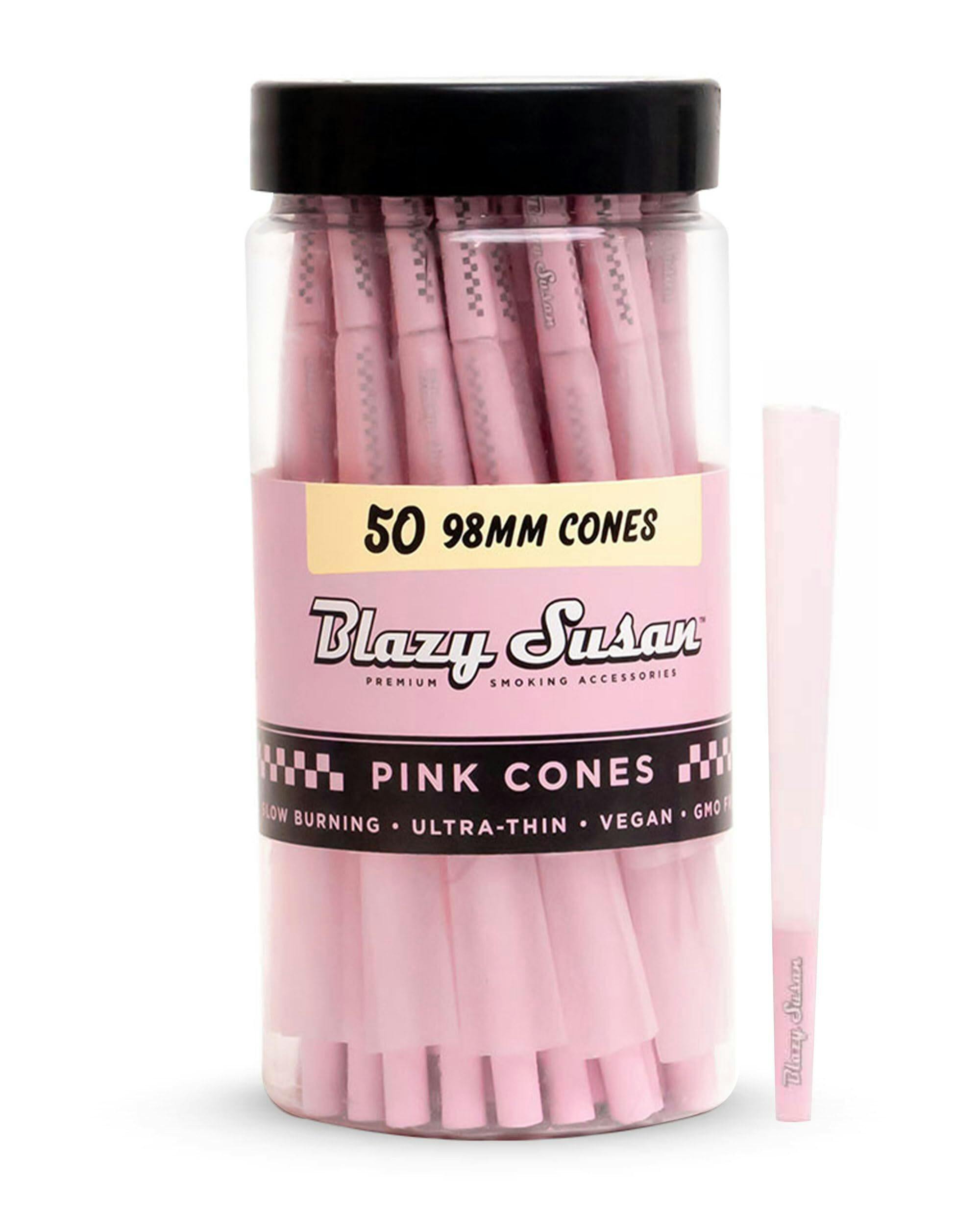 Blazy Susan | 98mm Pink Cones | 50pk
