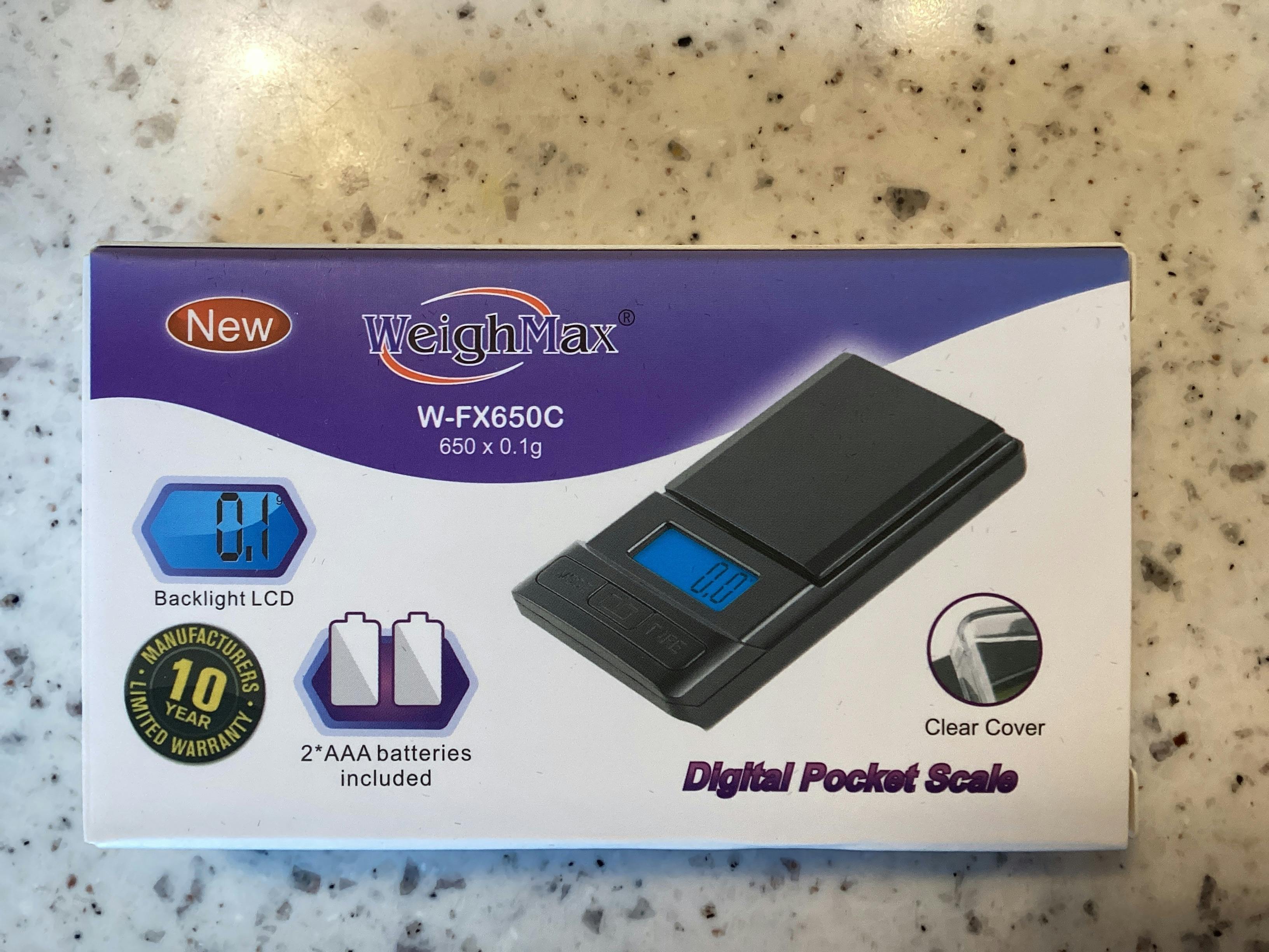 WeighMax Digital Pocket Scale | 0.1g - 650g