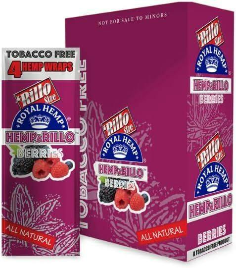 Royal Blunts Rillo Size Wraps Berries 4pk