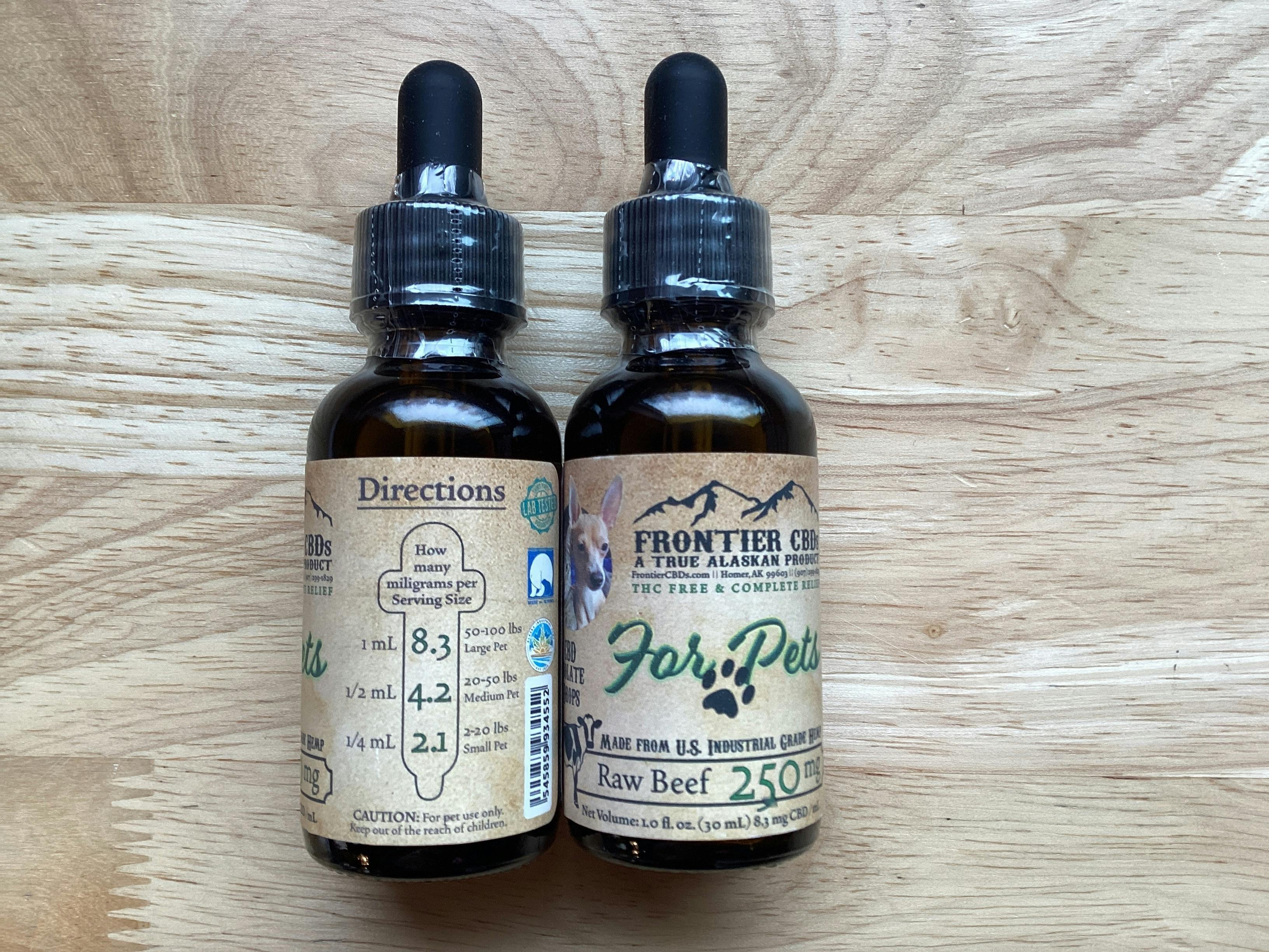 Frontier CBD | Raw Beef CBD Pet Oil | 250mg