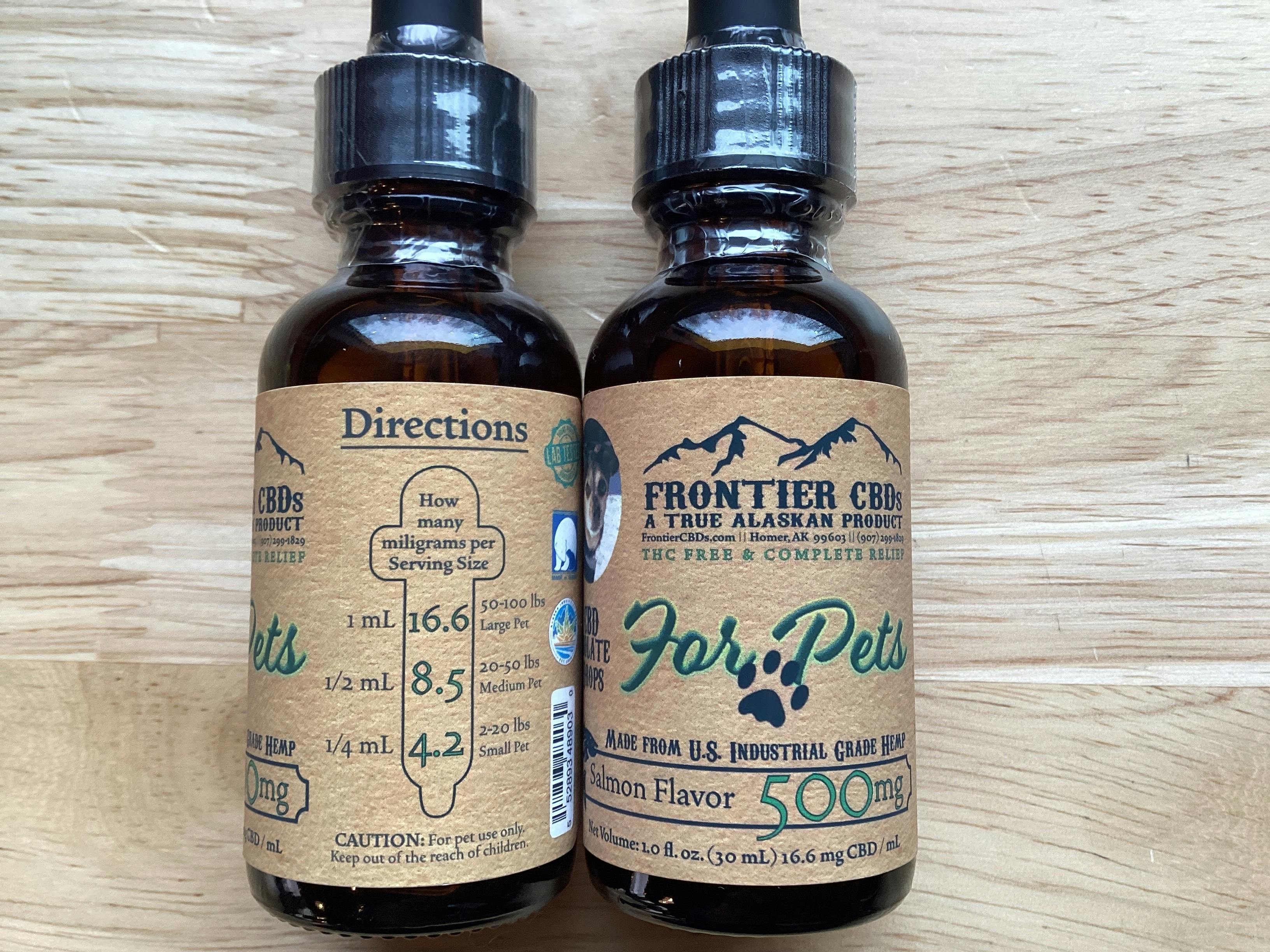 Frontier CBD | Salmon Flavored CBD Pet Oil | 500mg