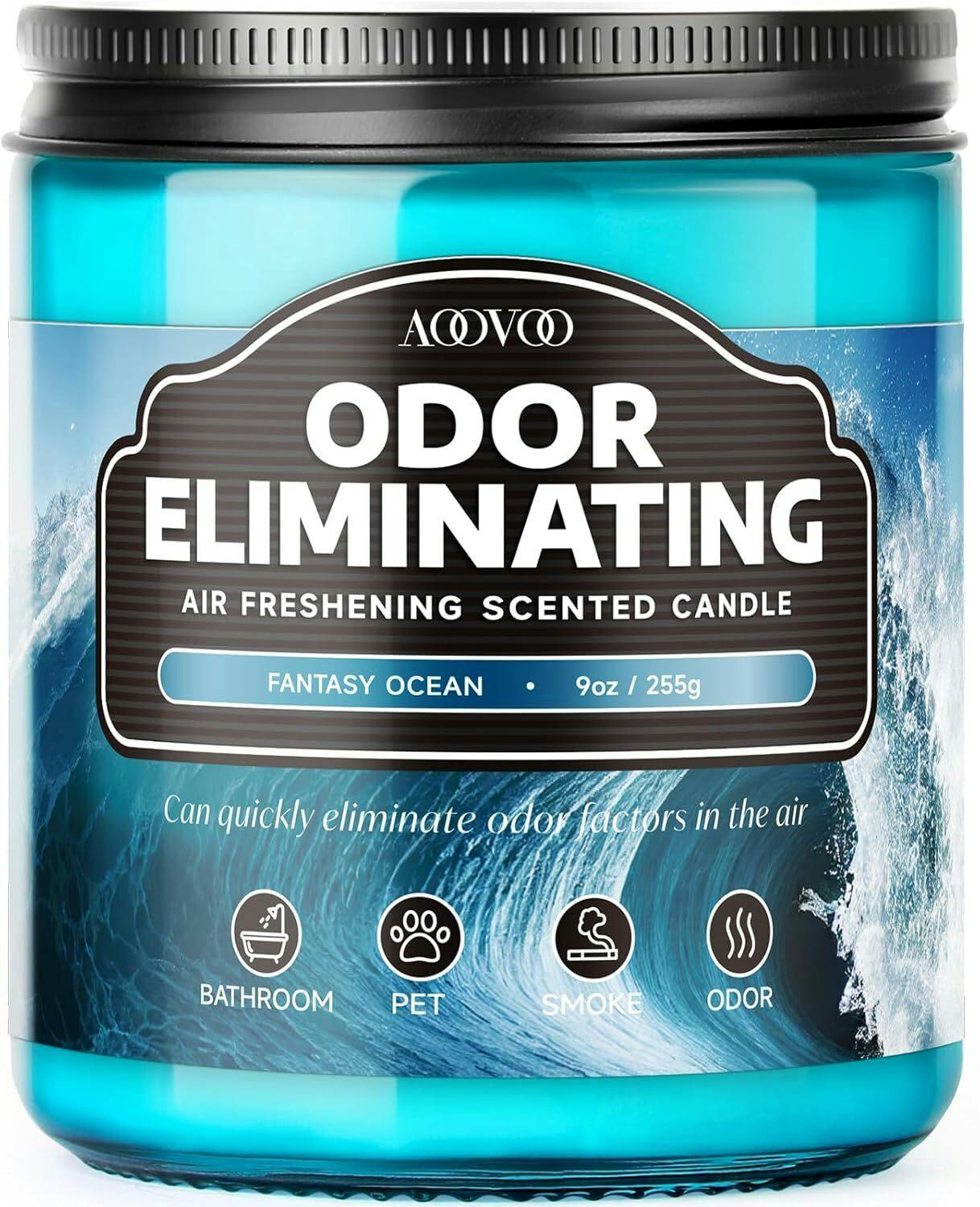 AOOVOO | Odor Eliminating Candle | Fantasy Ocean