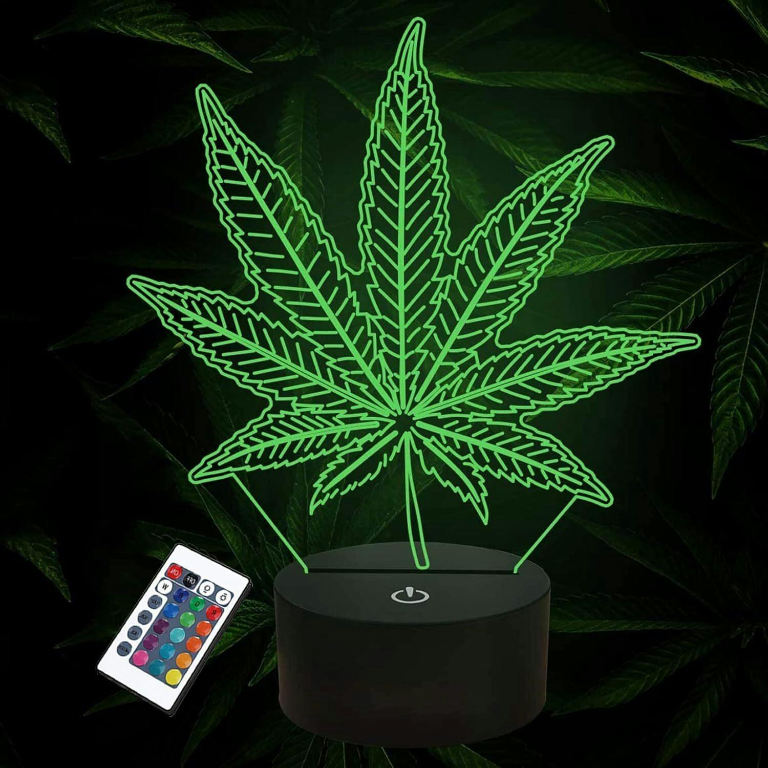 3D Leaf Lamp With Remote