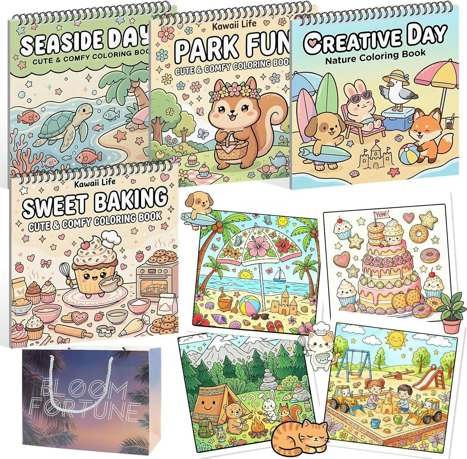 Cute & Comfy Coloring Book
