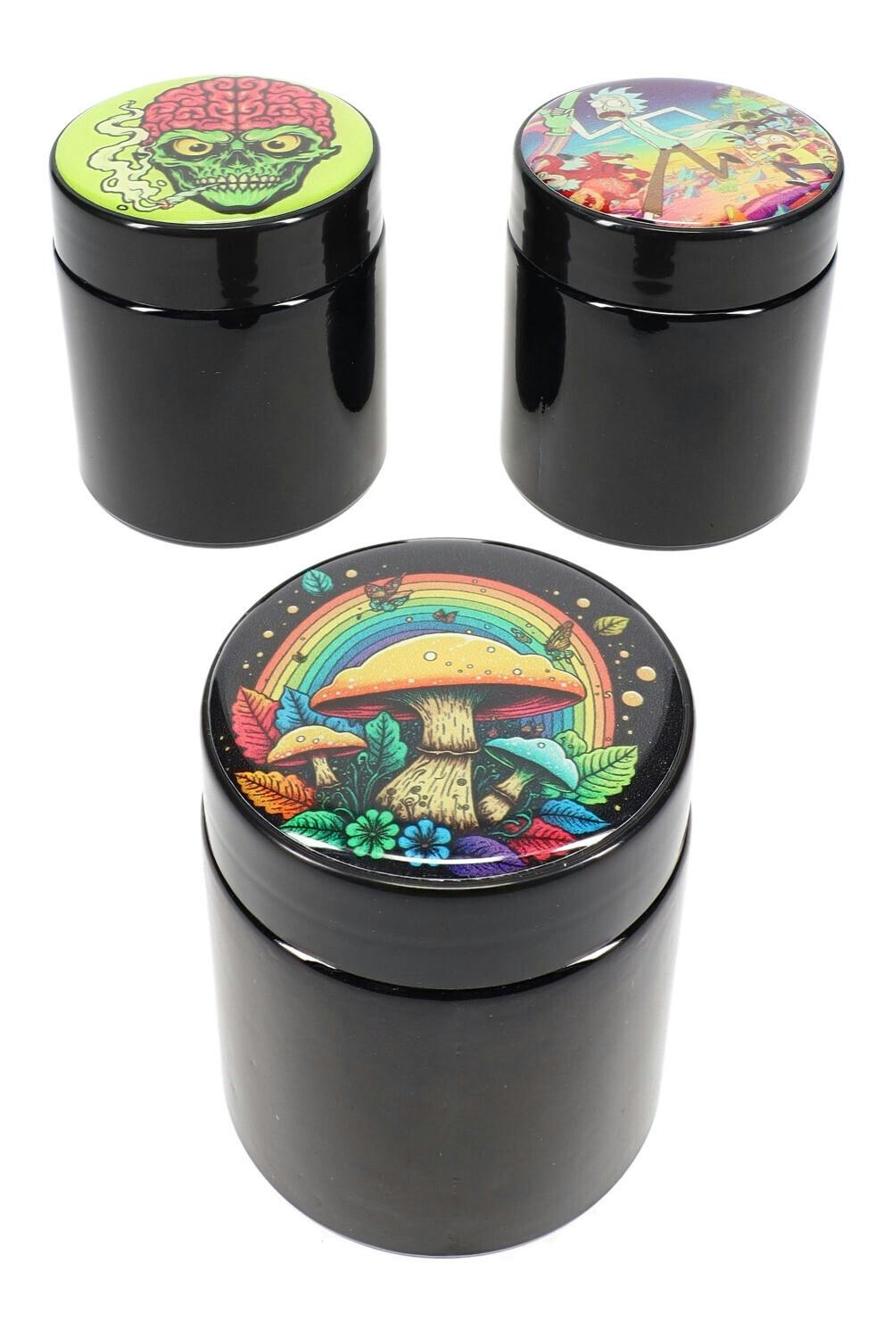 Decal Glass Stash Jar