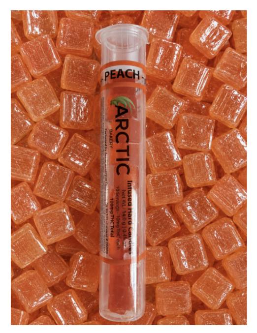 Arctic | Peach Hard Candy | 100mg