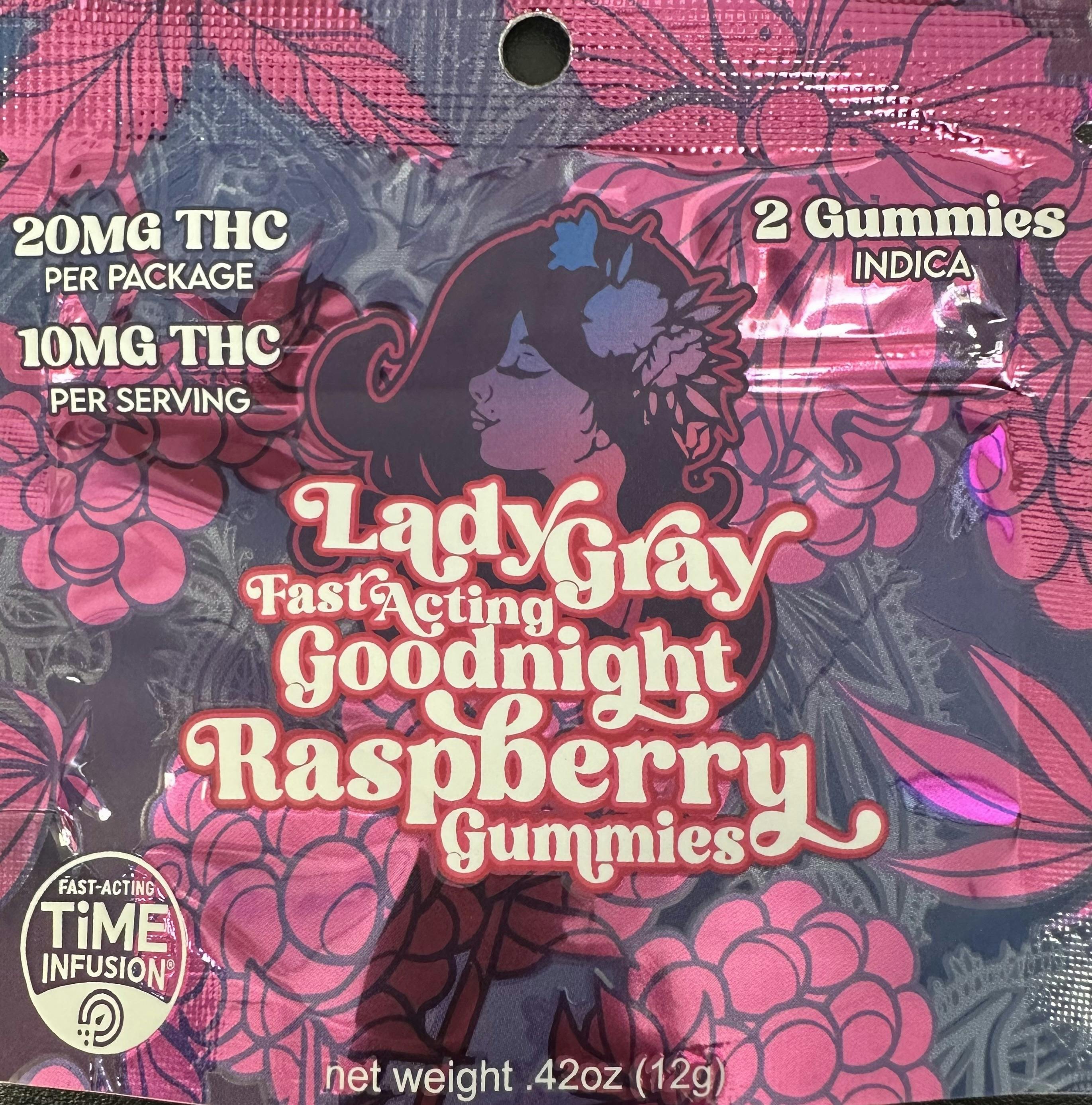 Lady Gray | Goodnight Gummy Raspberry | 20mg Fast Acting