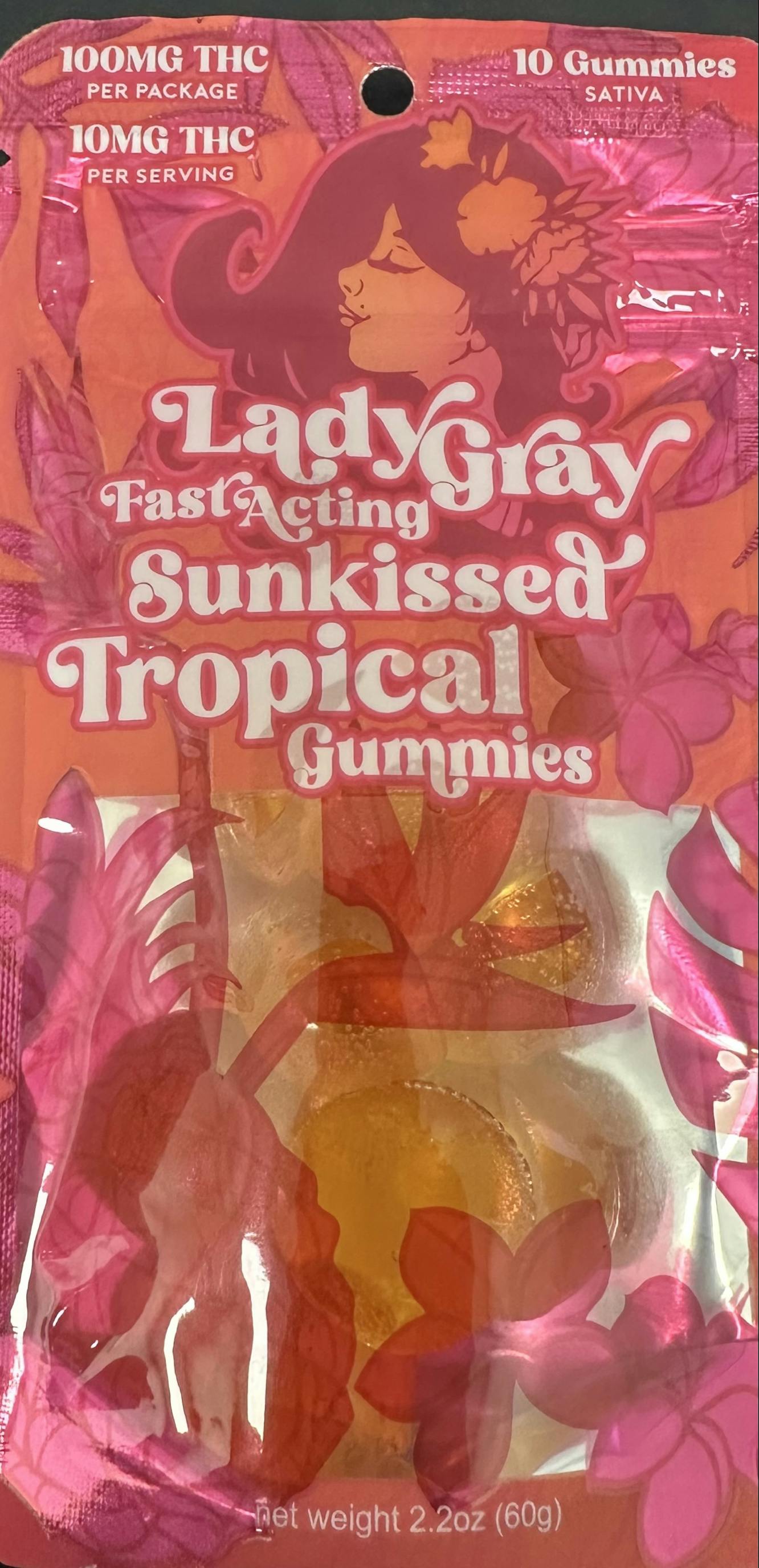 Lady Gray | Fast Acting Tropical Gummies SATIVA | 100mg 21619