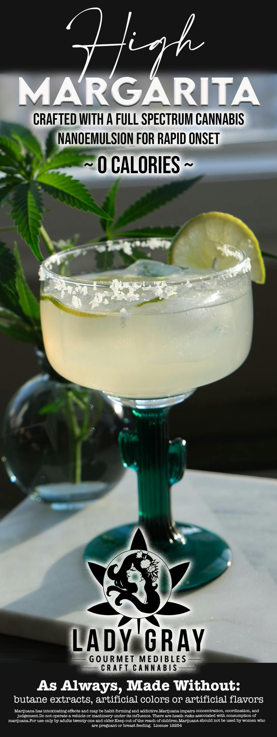 Lady Gray | High Margarita Drink | 100mg