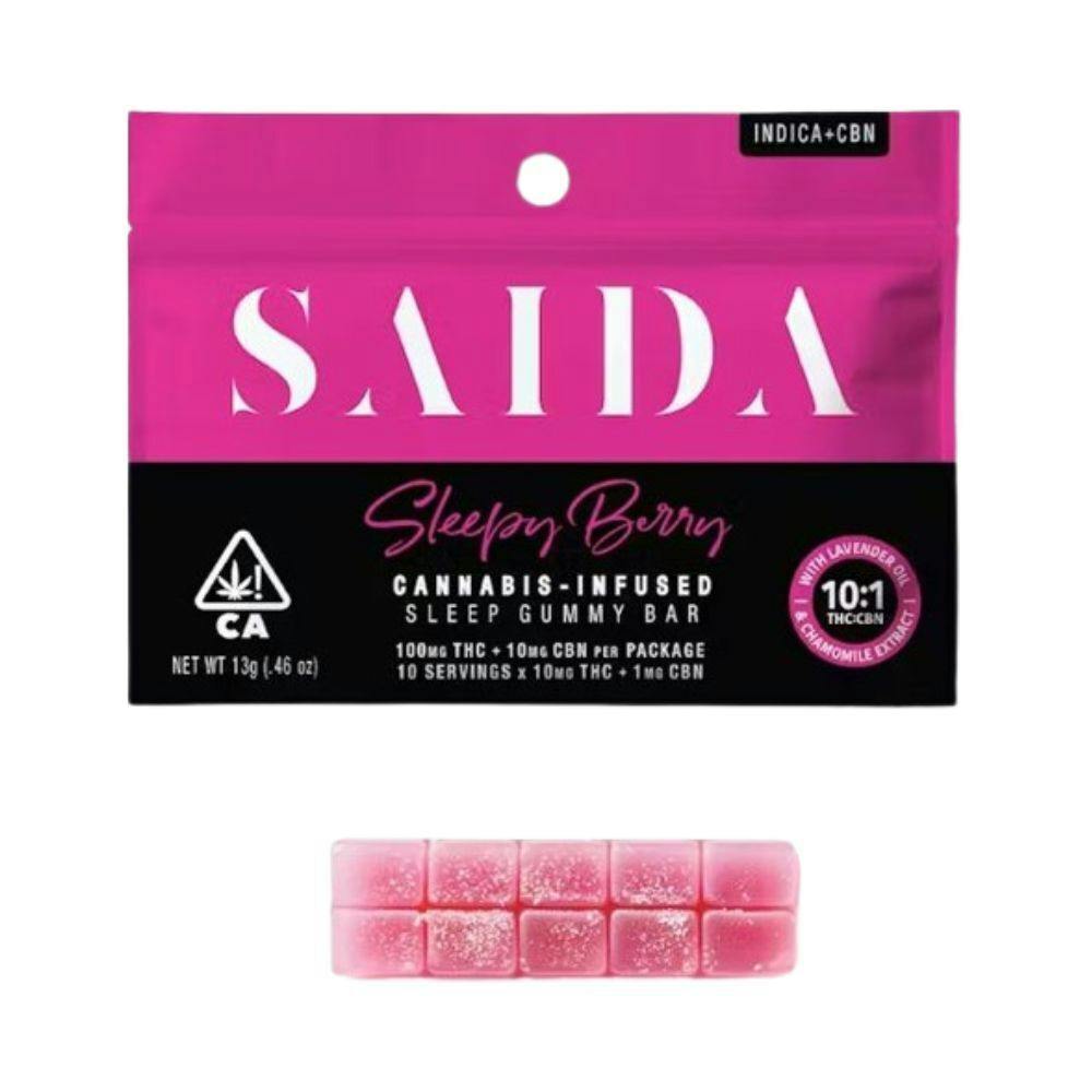 Saida | Sleepy Berry 10:1 THC:CBN - 110mg Gummies