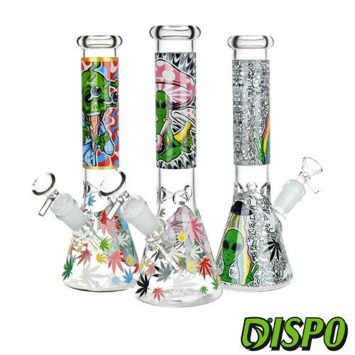 7" Glass Big Base Shower Milky Joint